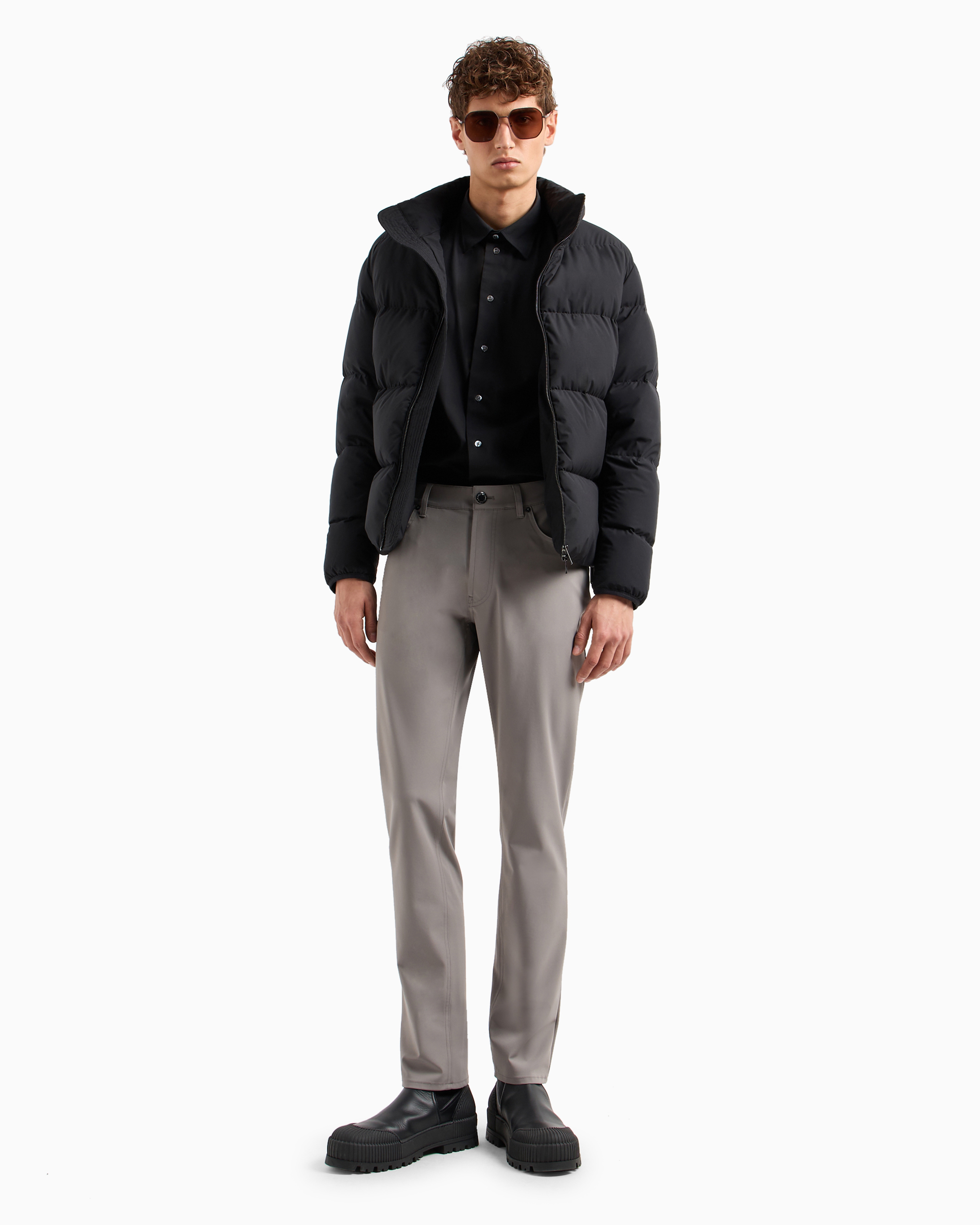 Emporio Armani Official Store Classic Shirts In Black