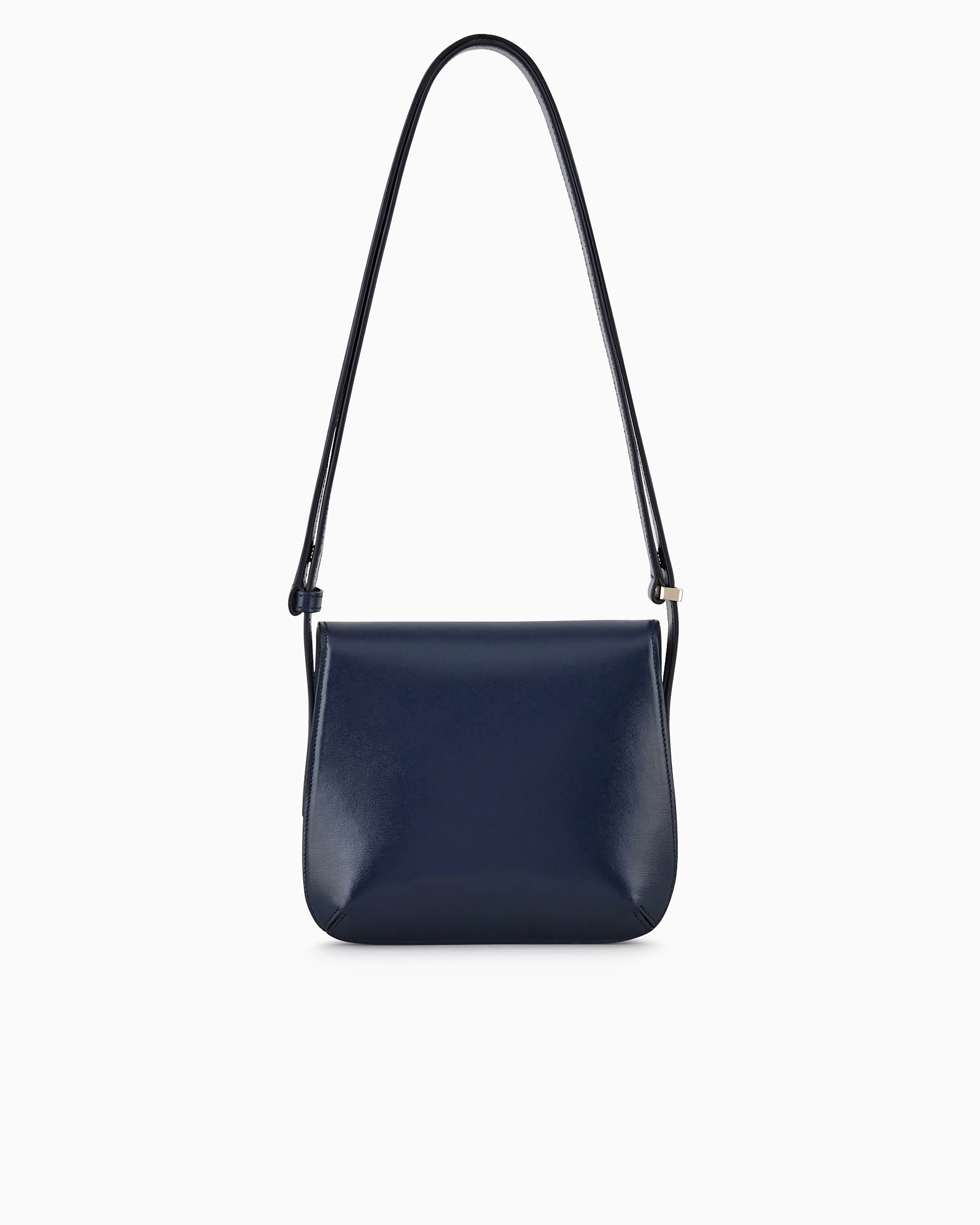 Shop Giorgio Armani Small Palmellato-leather La Prima Bag In Blue