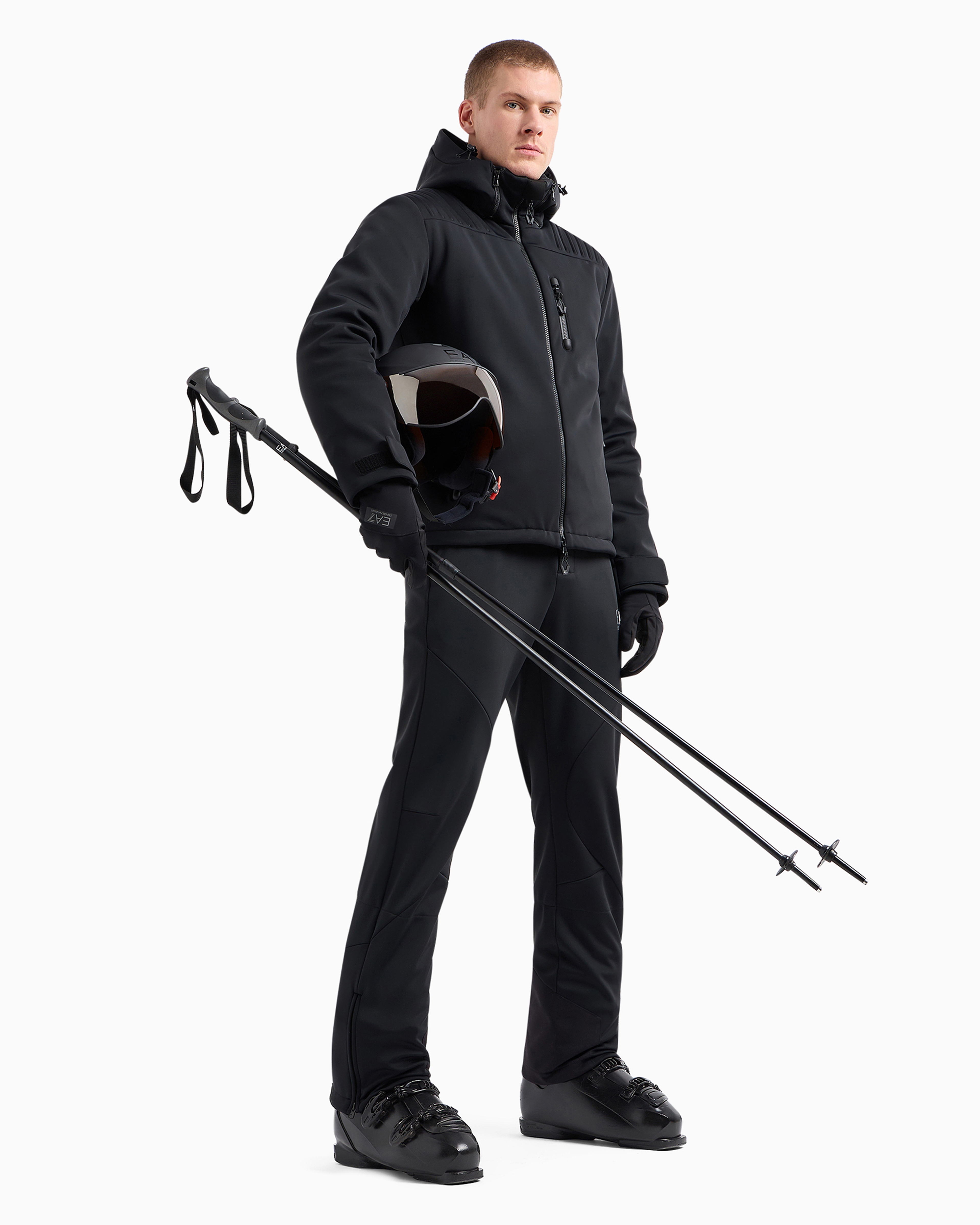 Ea7 Technical Ski Trousers In Black