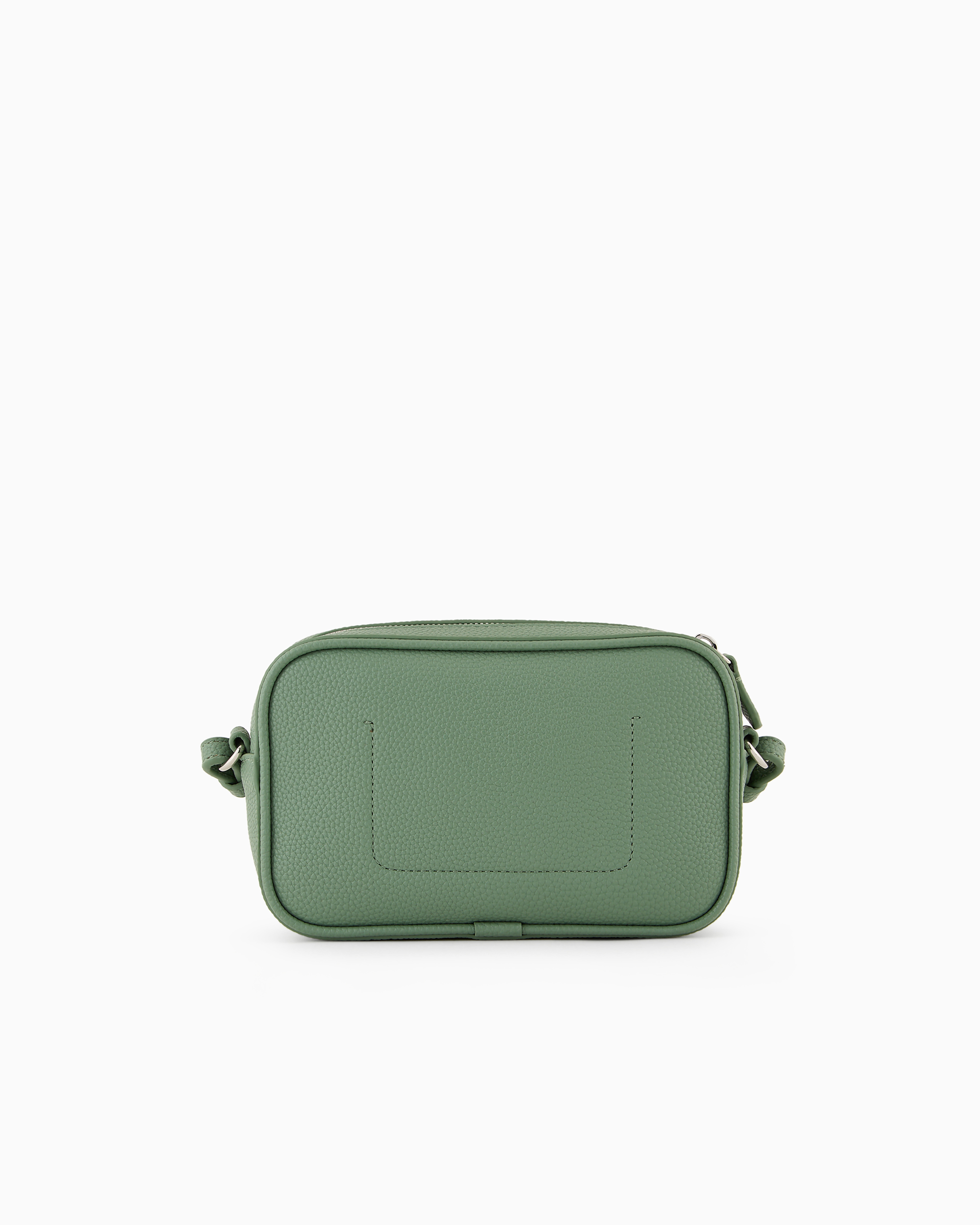 Shop Emporio Armani Deer-print Camera Case With Shoulder Strap In Light Green