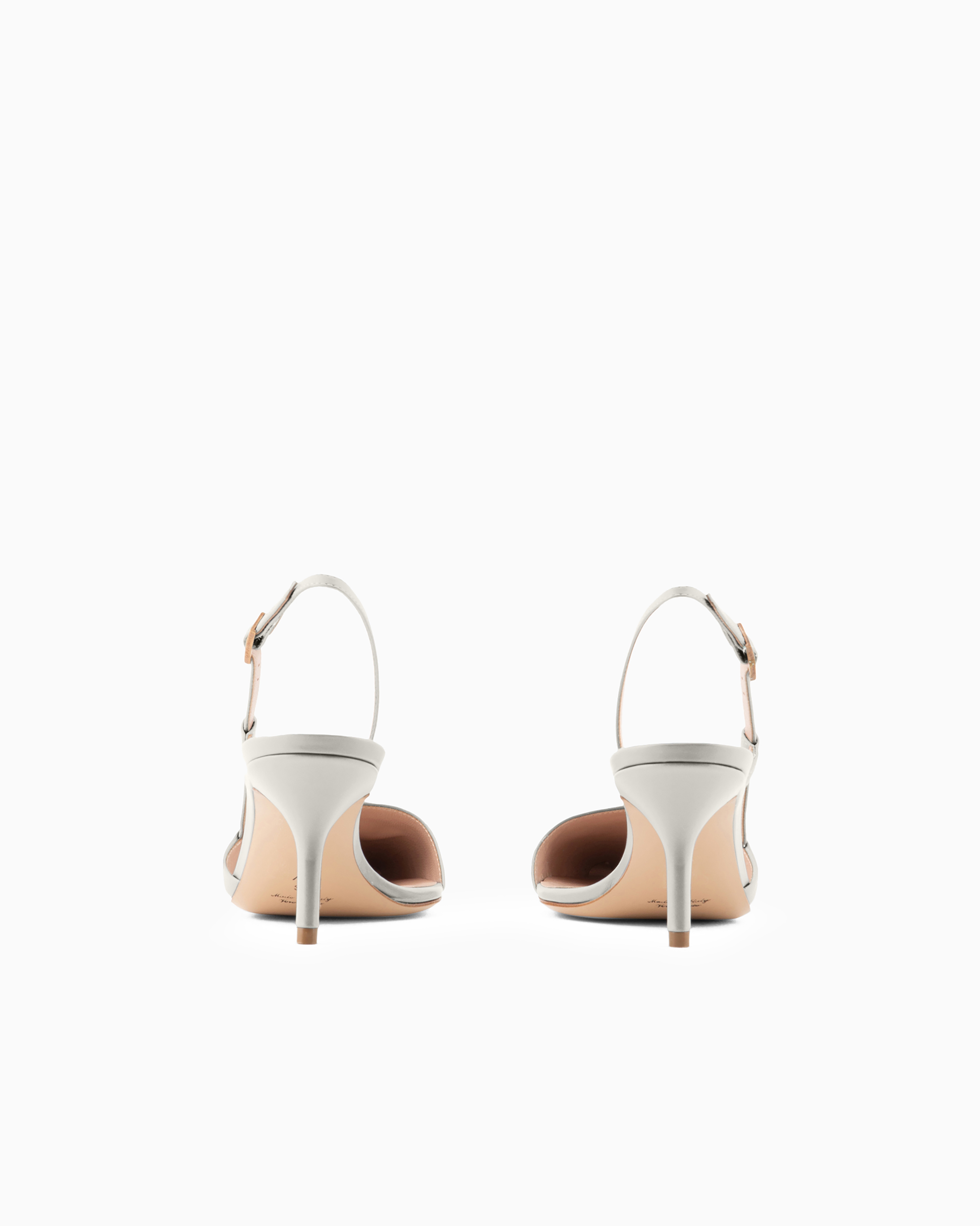 Giorgio Armani Official Store Heels In Pearl Gray