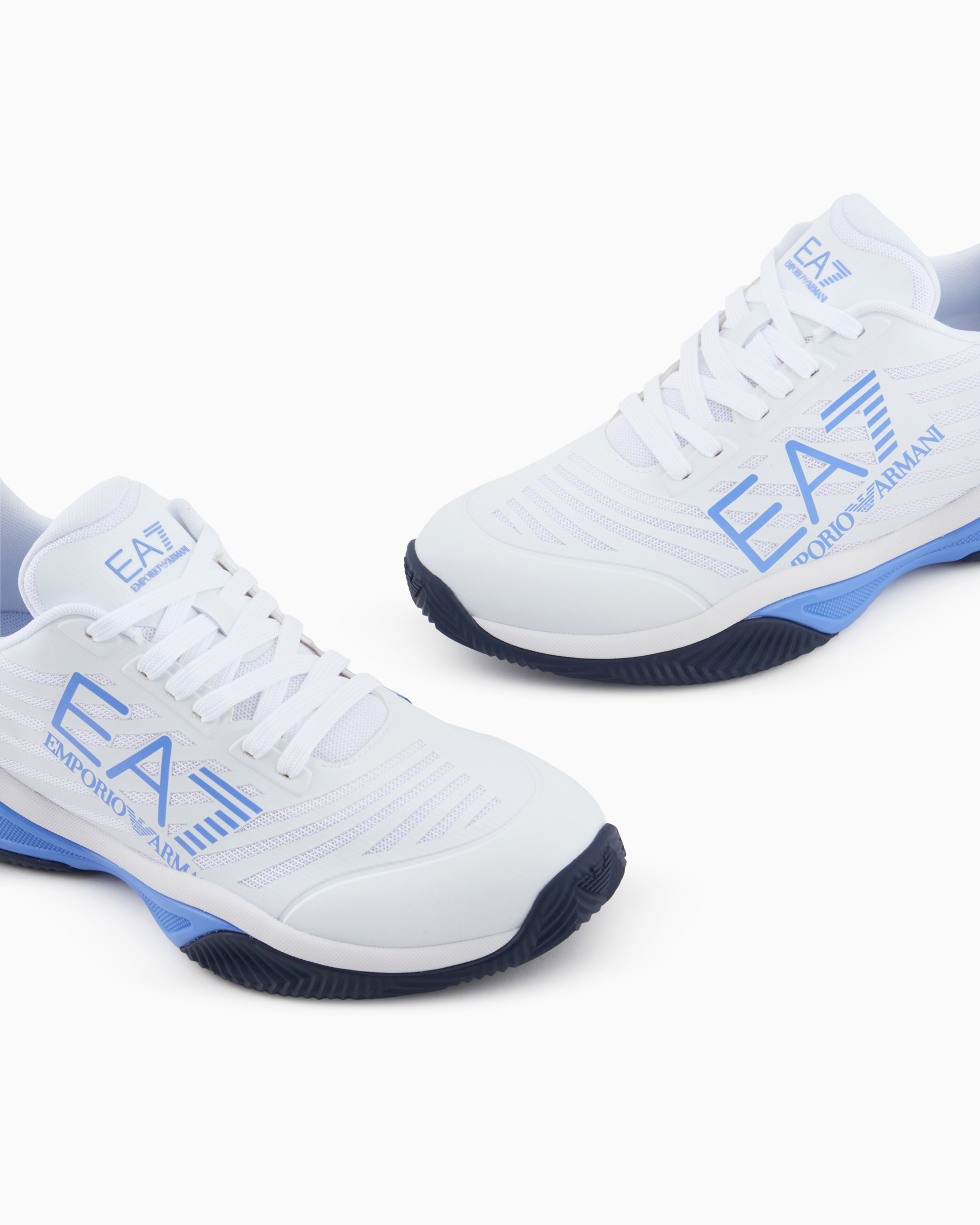 Ea7 Official Store Sneakers Tennis Tech Clay In Bleu Ciel