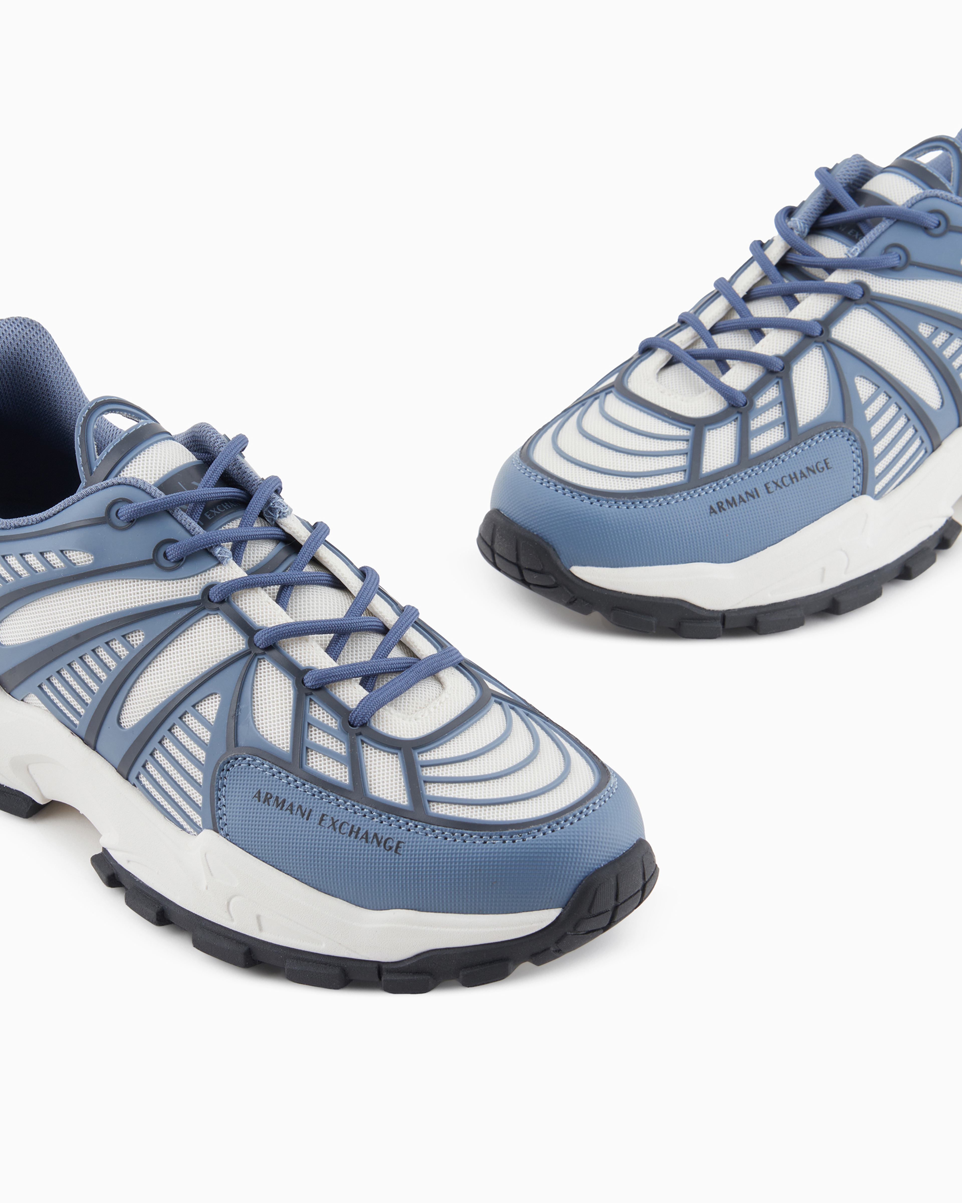 Zapatillas con diseño de efecto óptico y maxisuela. | Armani Exchange