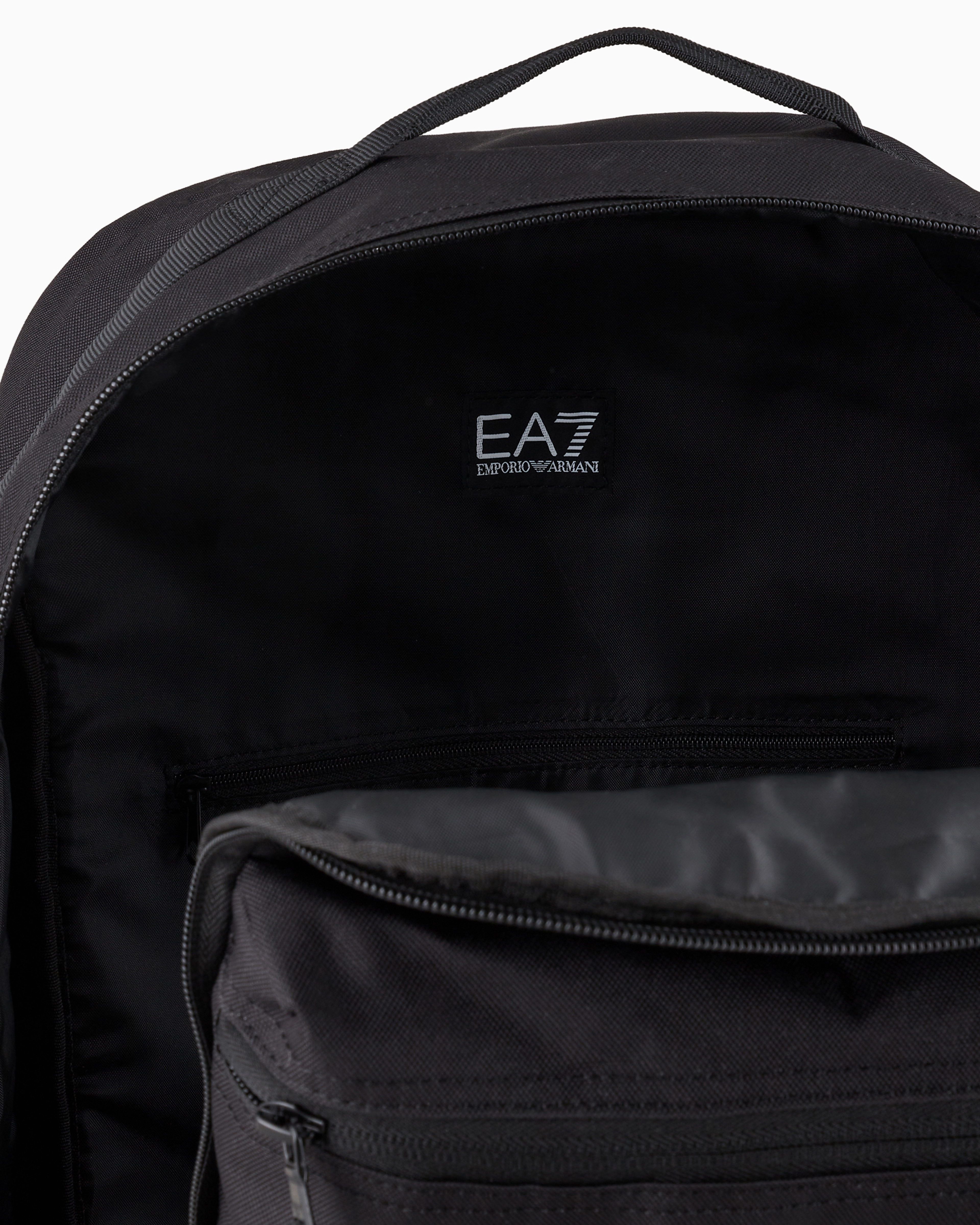 Shop Ea7 Asv Recycled-fabric Train Core Backpack In Black