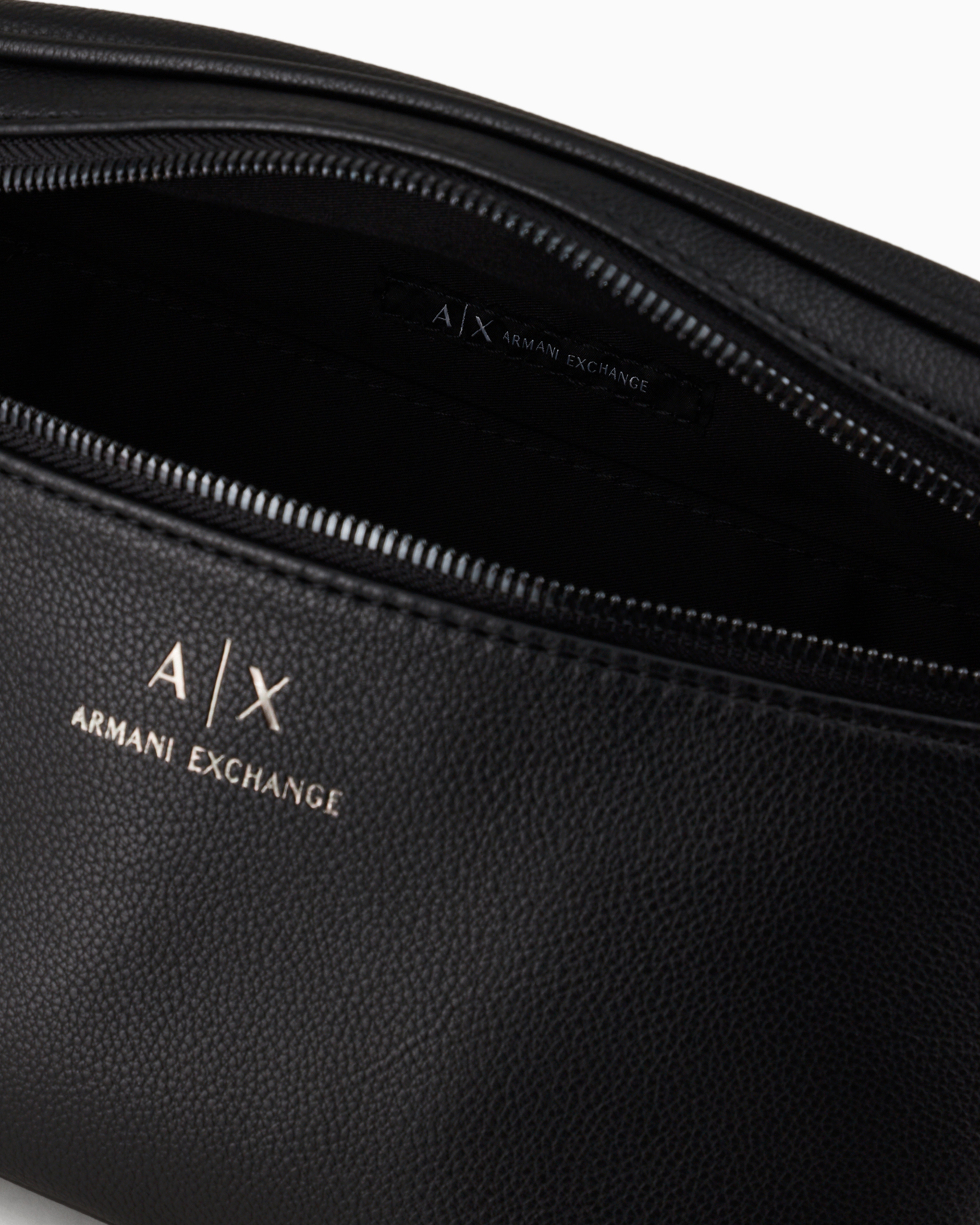 Armani Exchange Logo Pouch In Black