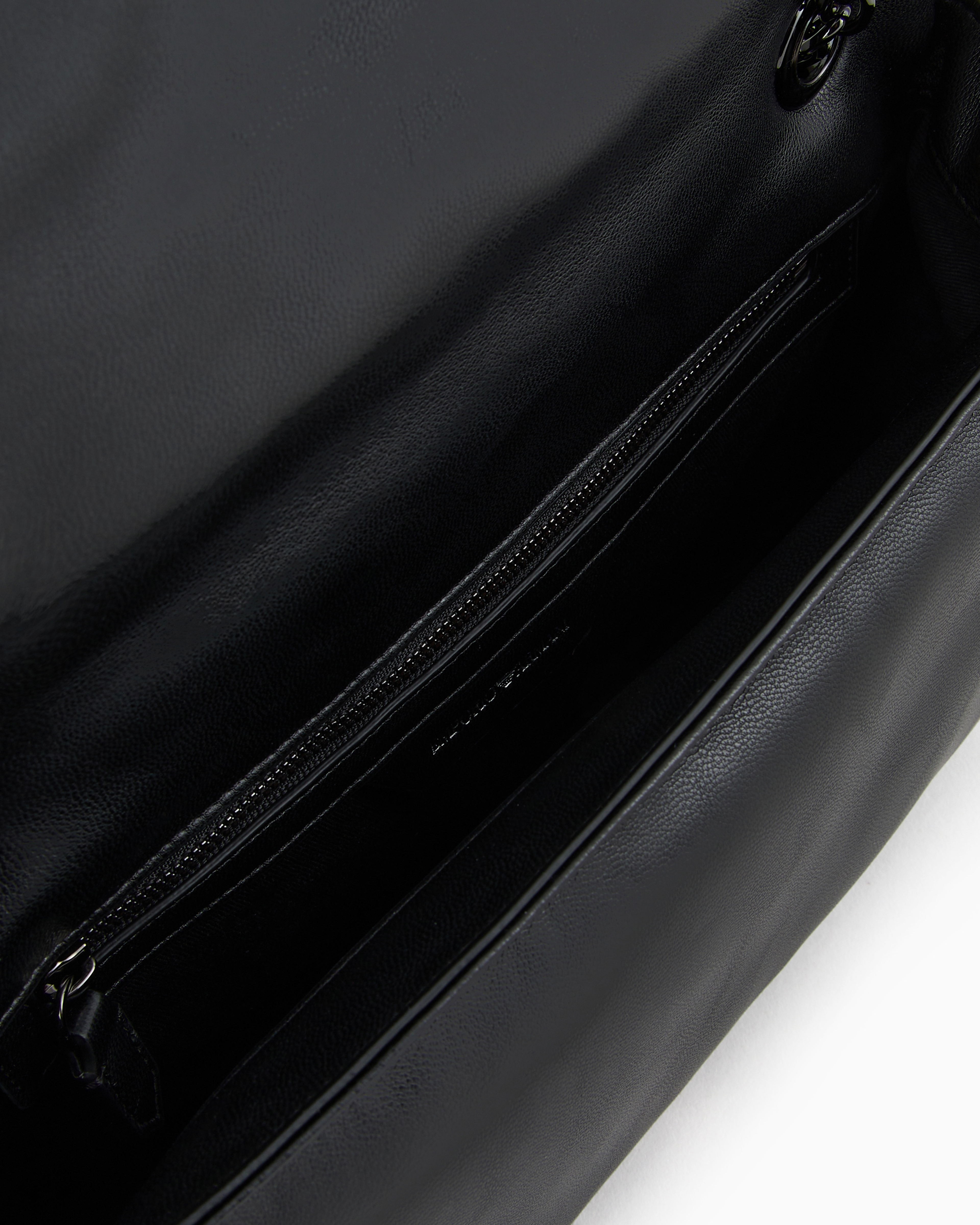 Emporio Armani Official Store Quilted Nappa Leather-effect Shopper Bag With Flap In Black