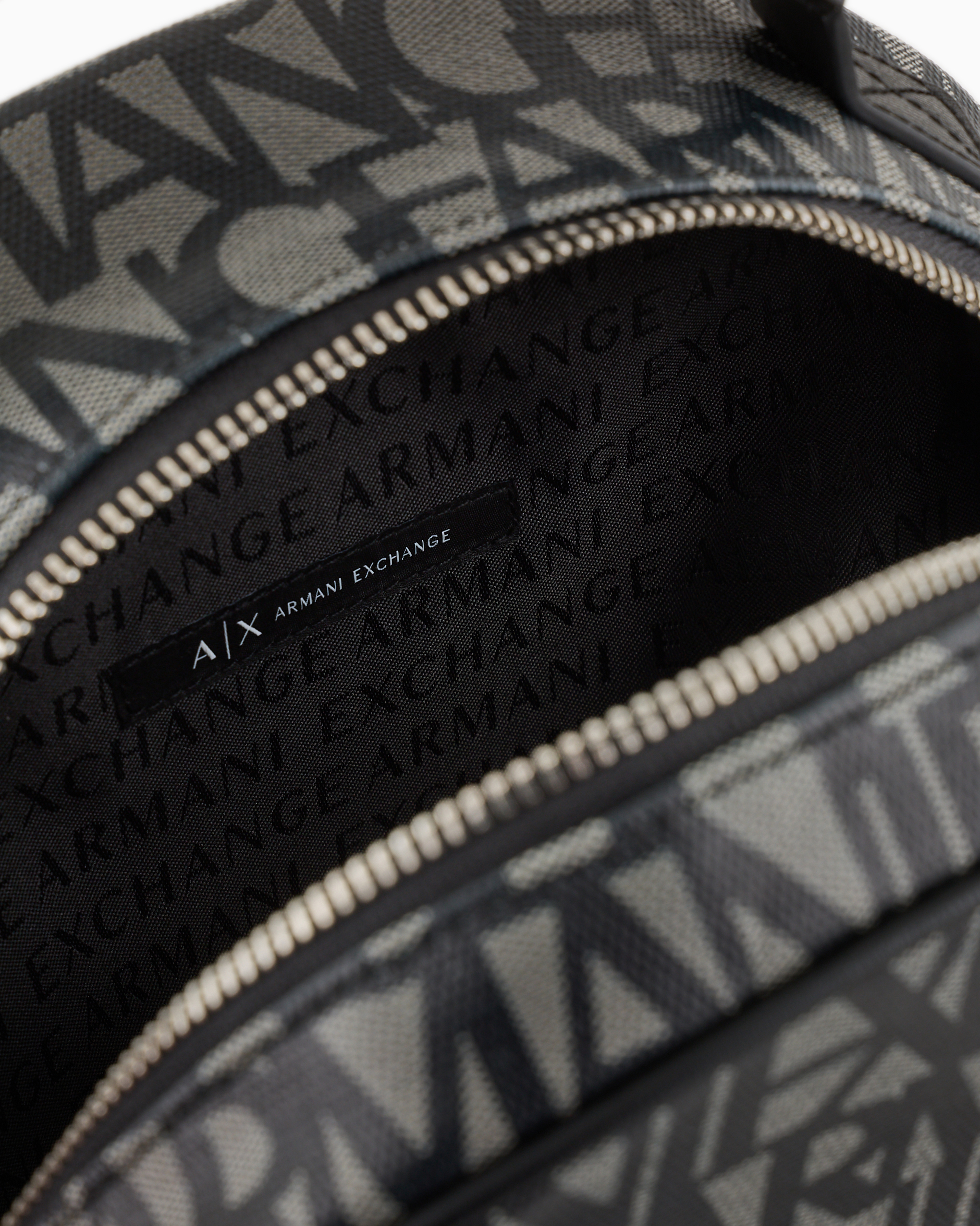 Armani Exchange Official Store Backpacks In Black Logo