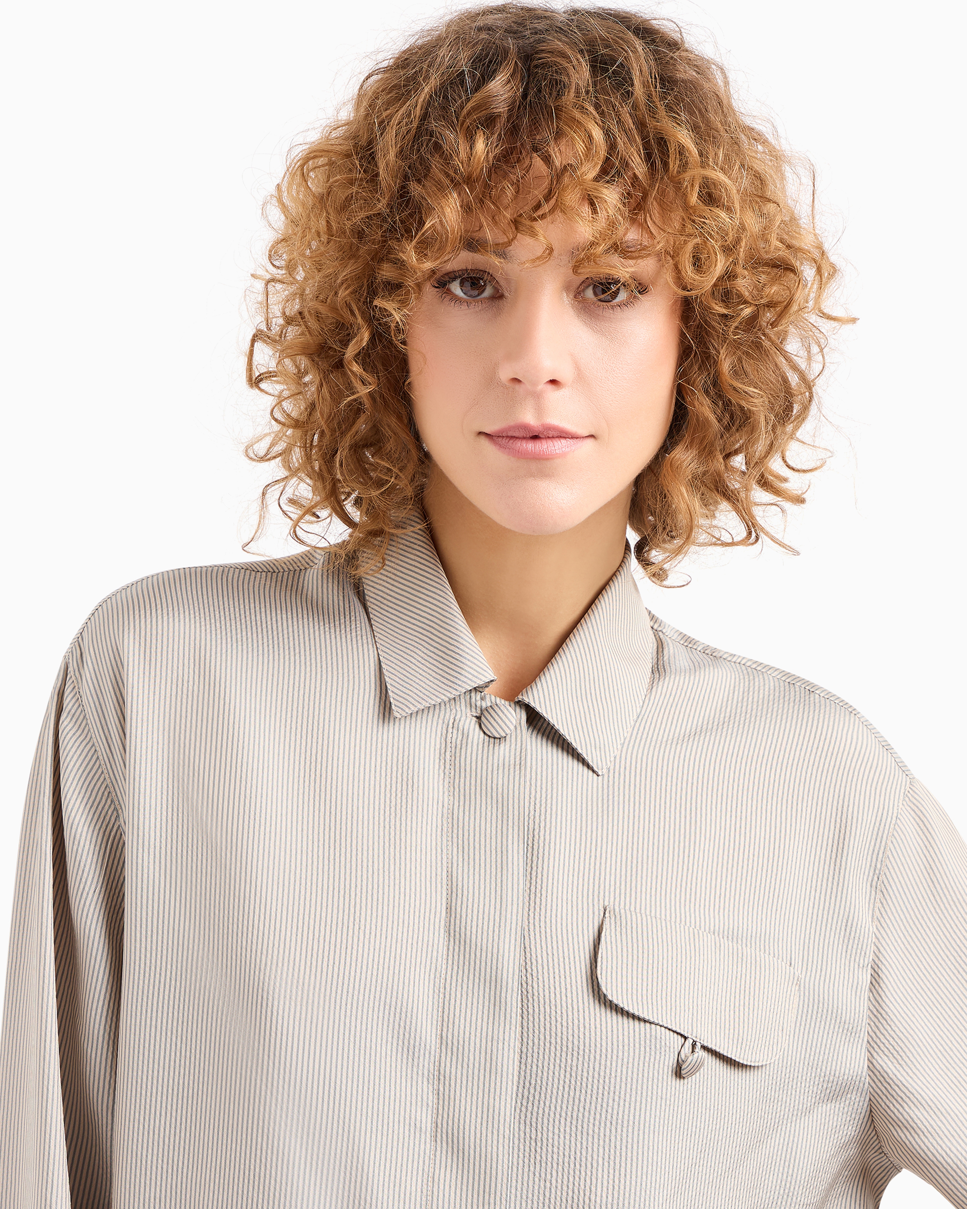 Emporio Armani Official Store Formal Shirts In Striped