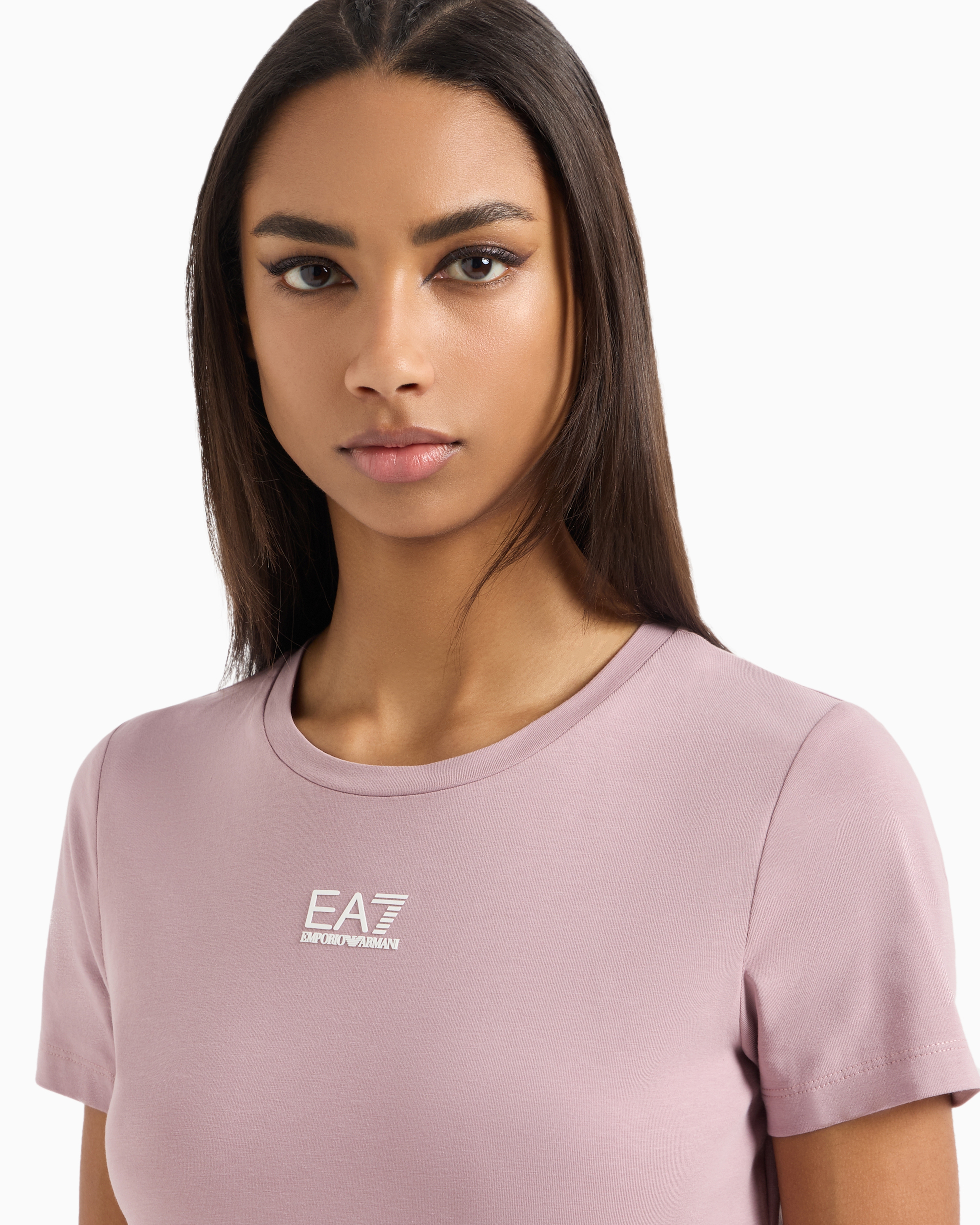 Ea7 Official Store Regular Fit T-shirts In Violett