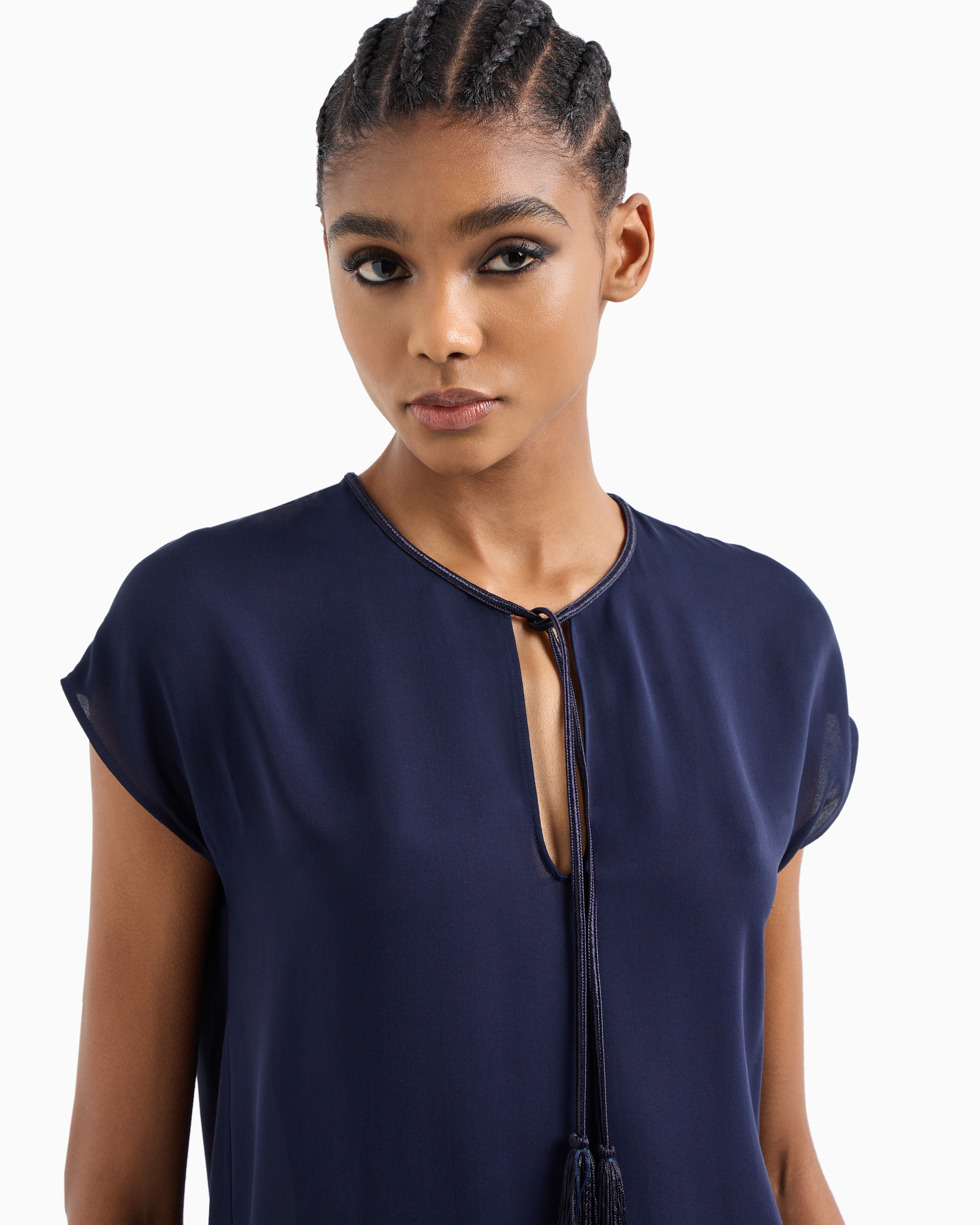 GIORGIO ARMANI BLOUSE IN DOUBLE SILK GEORGETTE 