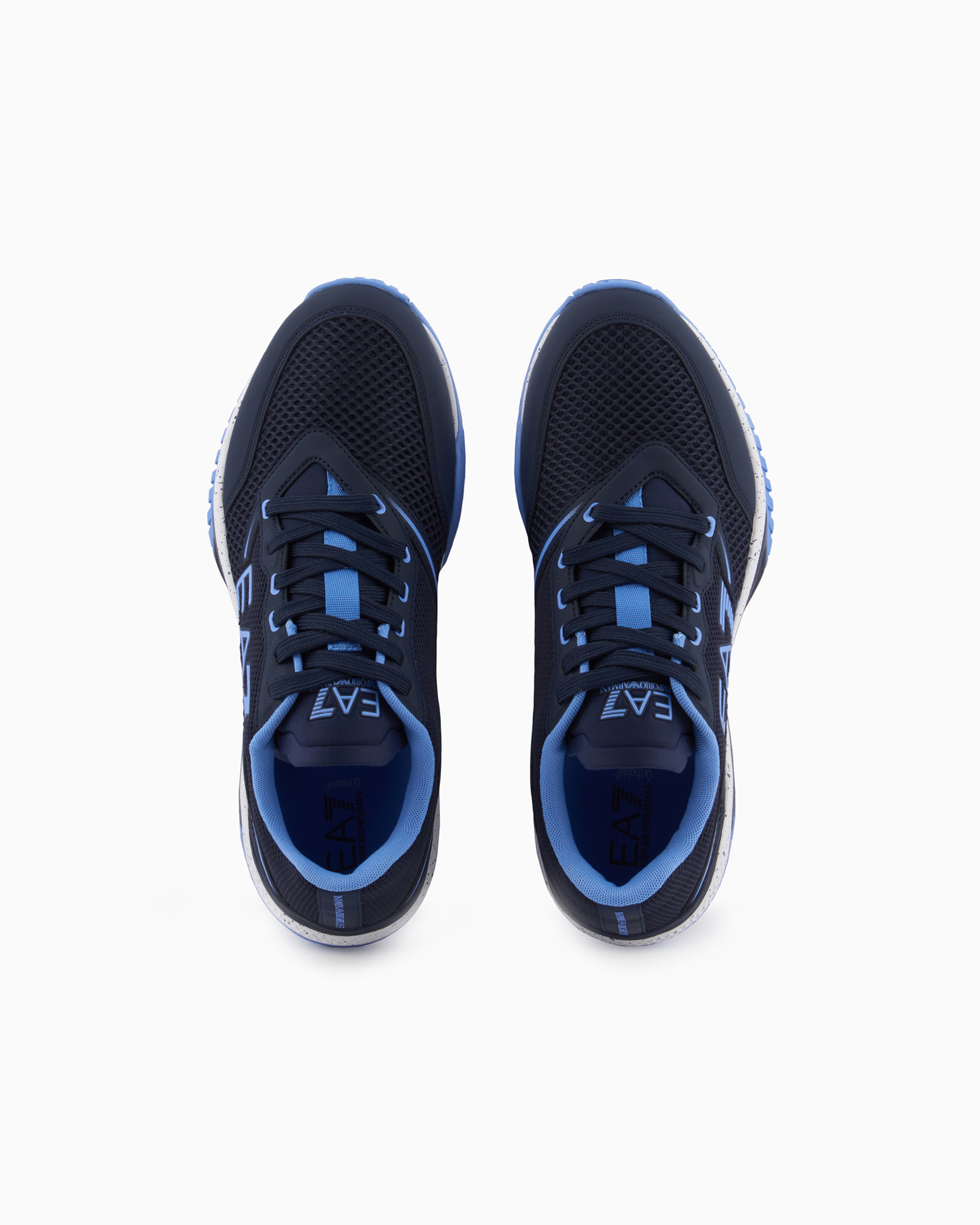 Shop Ea7 Padel Hard Sneakers In Navy_blue