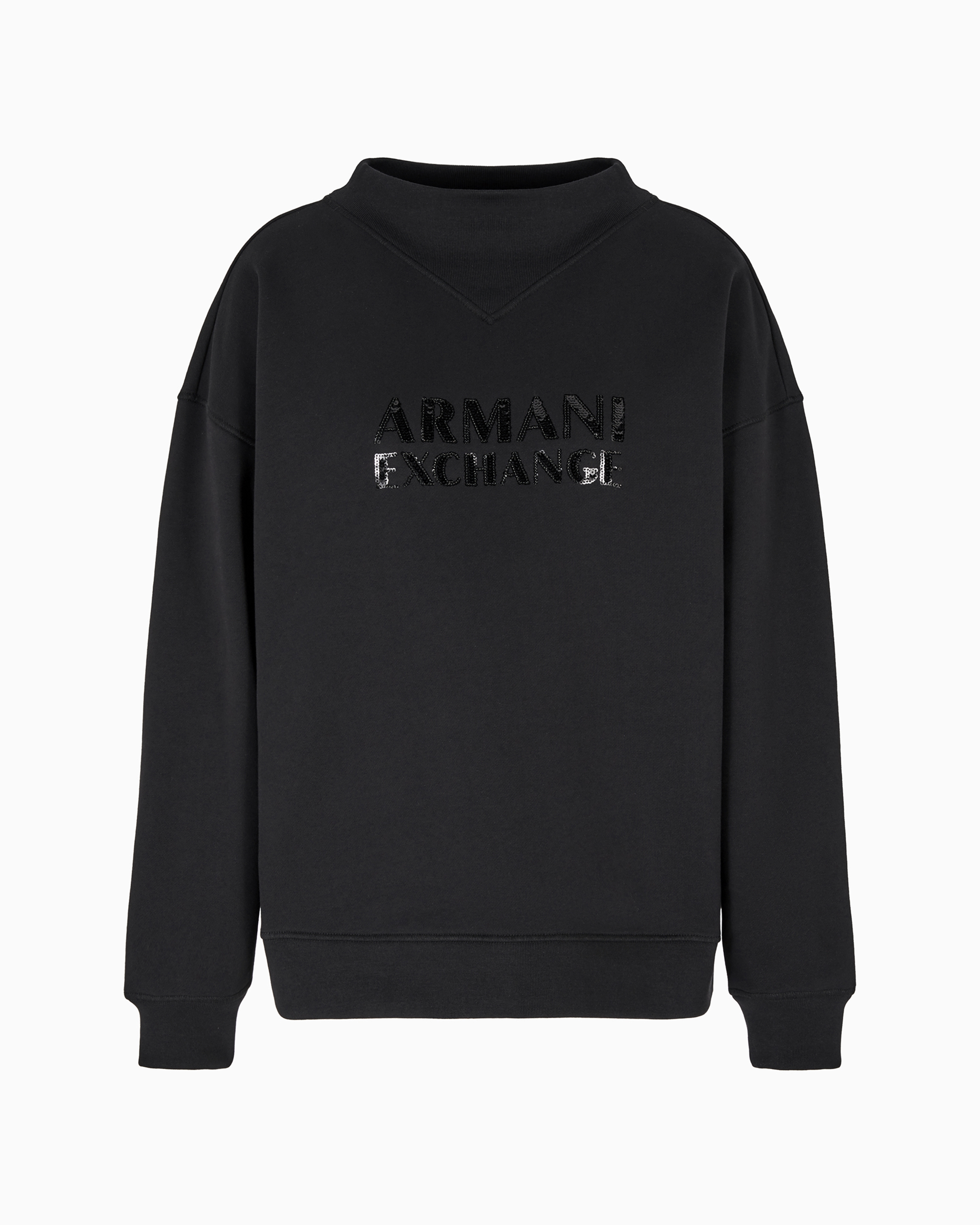 Armani Exchange Official Store Sweatshirts Without Hood In Black