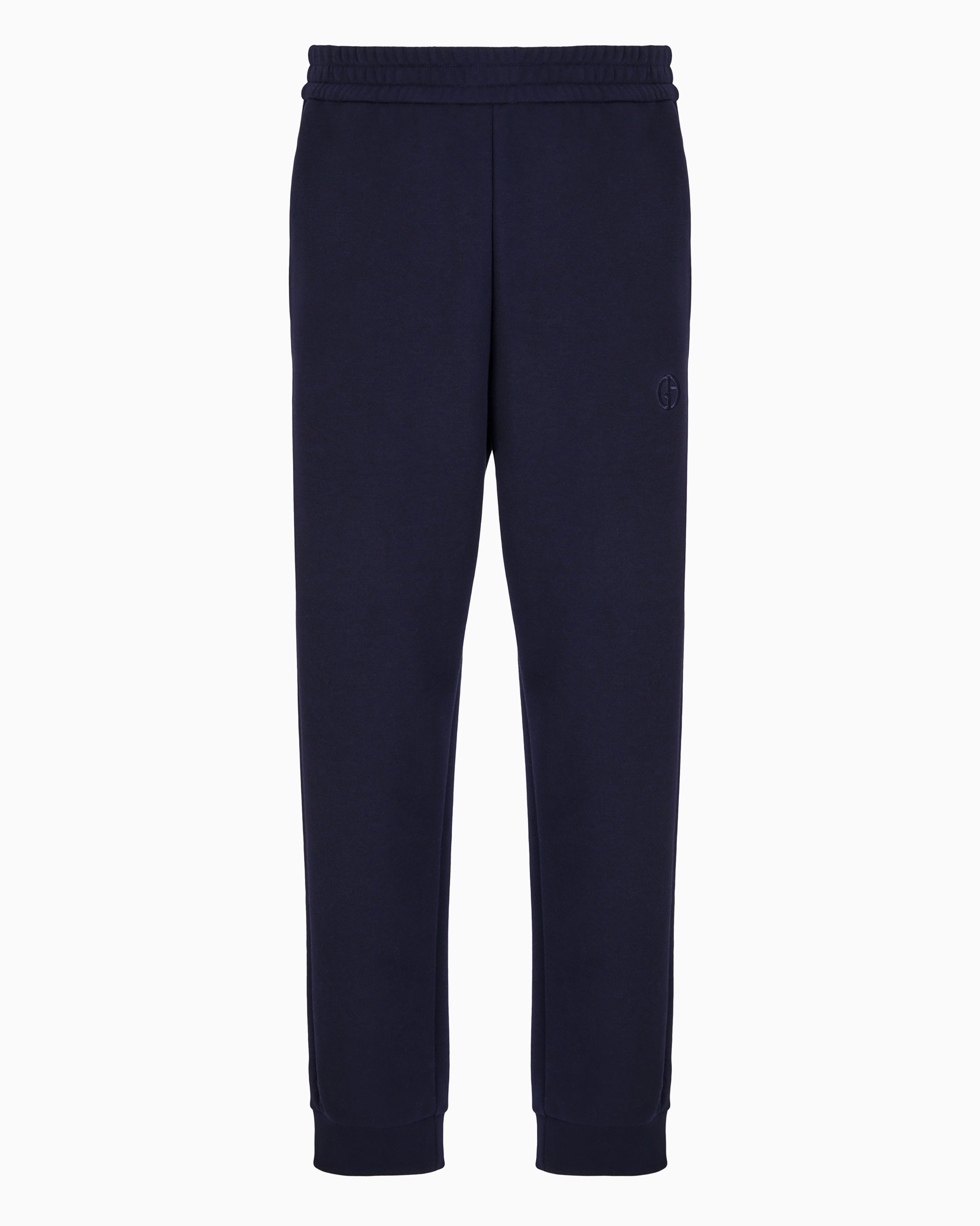 Giorgio Armani Blue Cotton And Cashmere Joggers Size 58