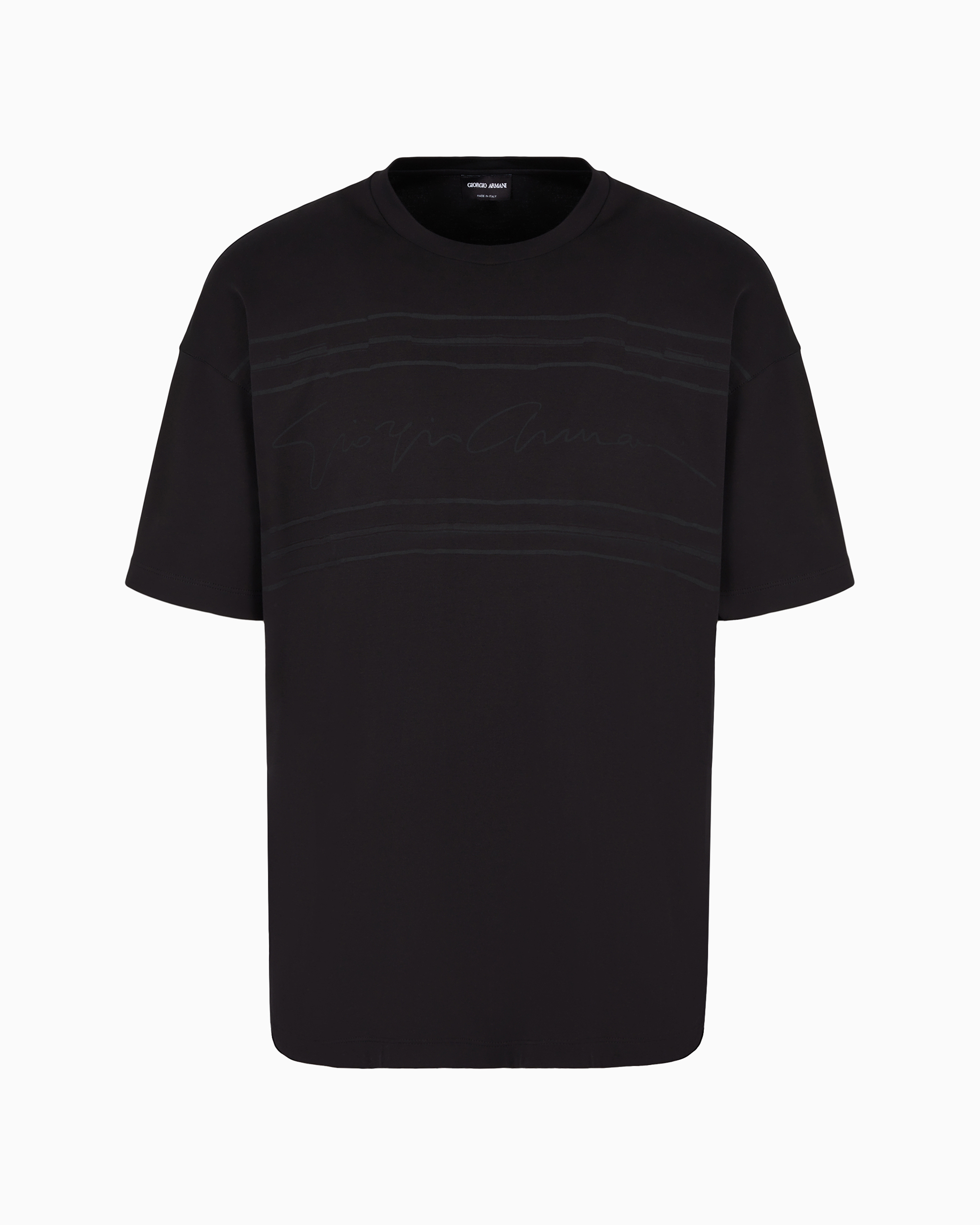 GIORGIOARMANI ロゴ クルーネックTシャツ イタリア製 Amazon.co.jp: [Giorgio Armani] (ジョルジオアルマーニ) クルー