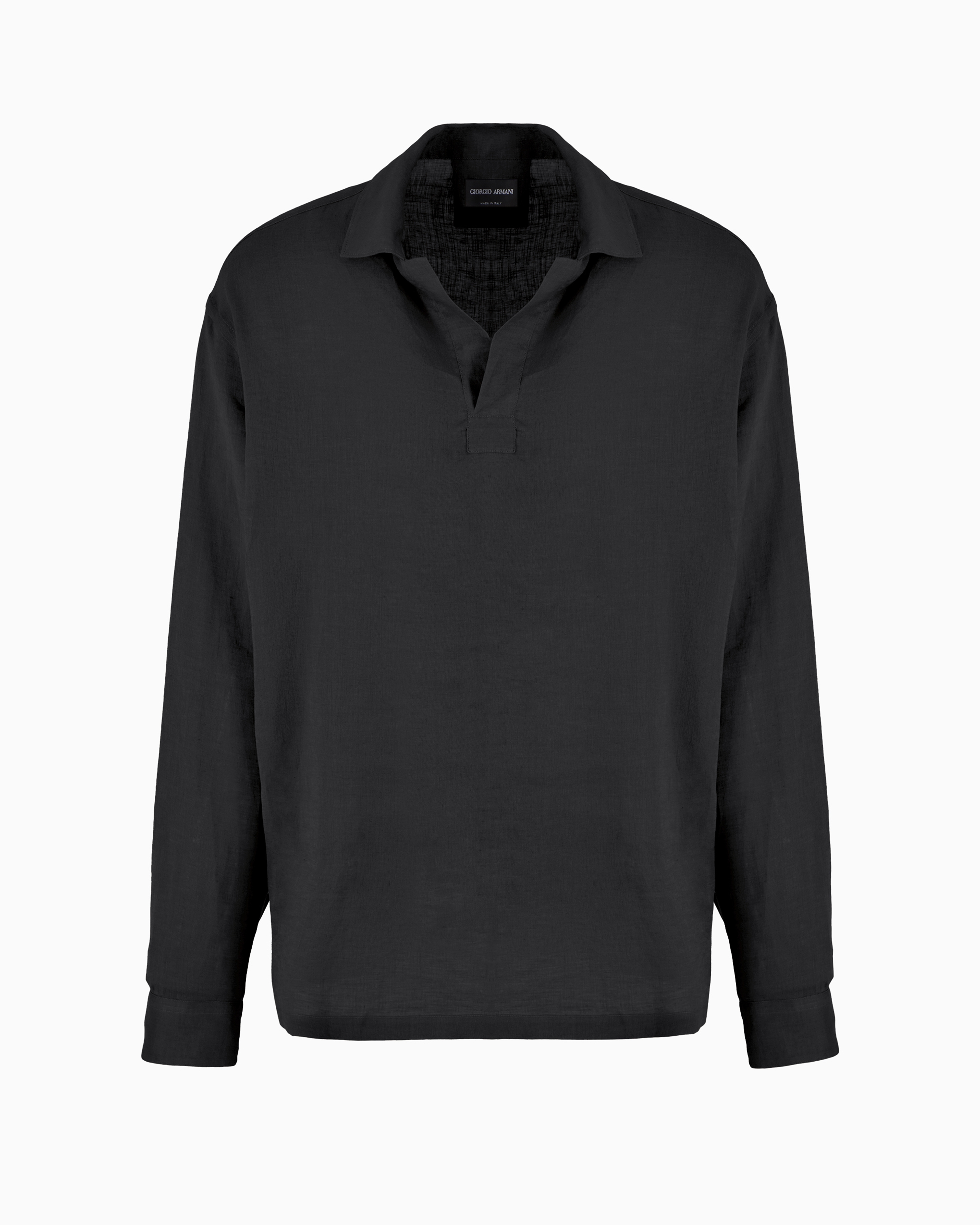 Giorgio Armani Official Store Hemden Casual In Schwarz