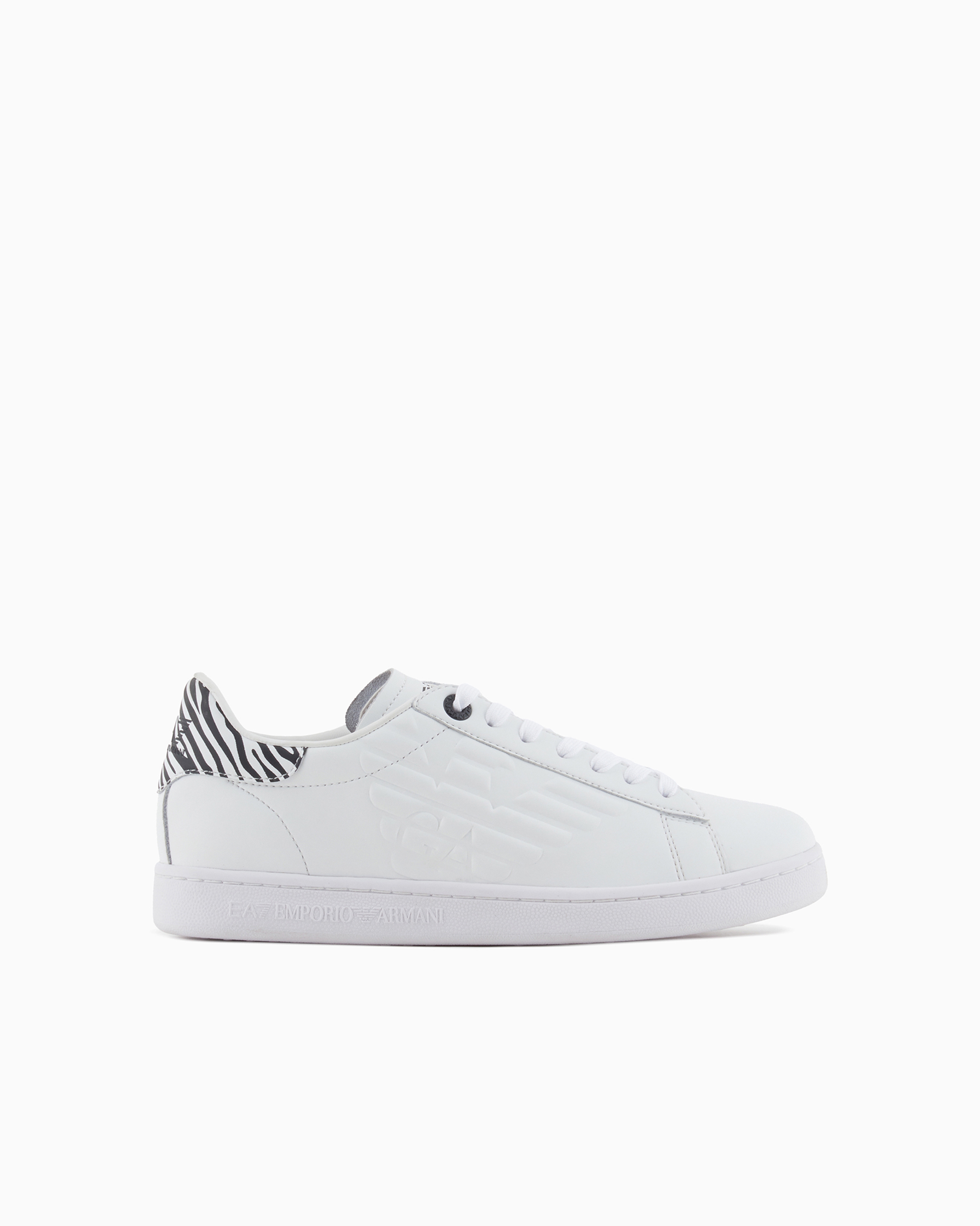 Ea7 Official Store  Classic Cc Sneakers In Bianco E Nero