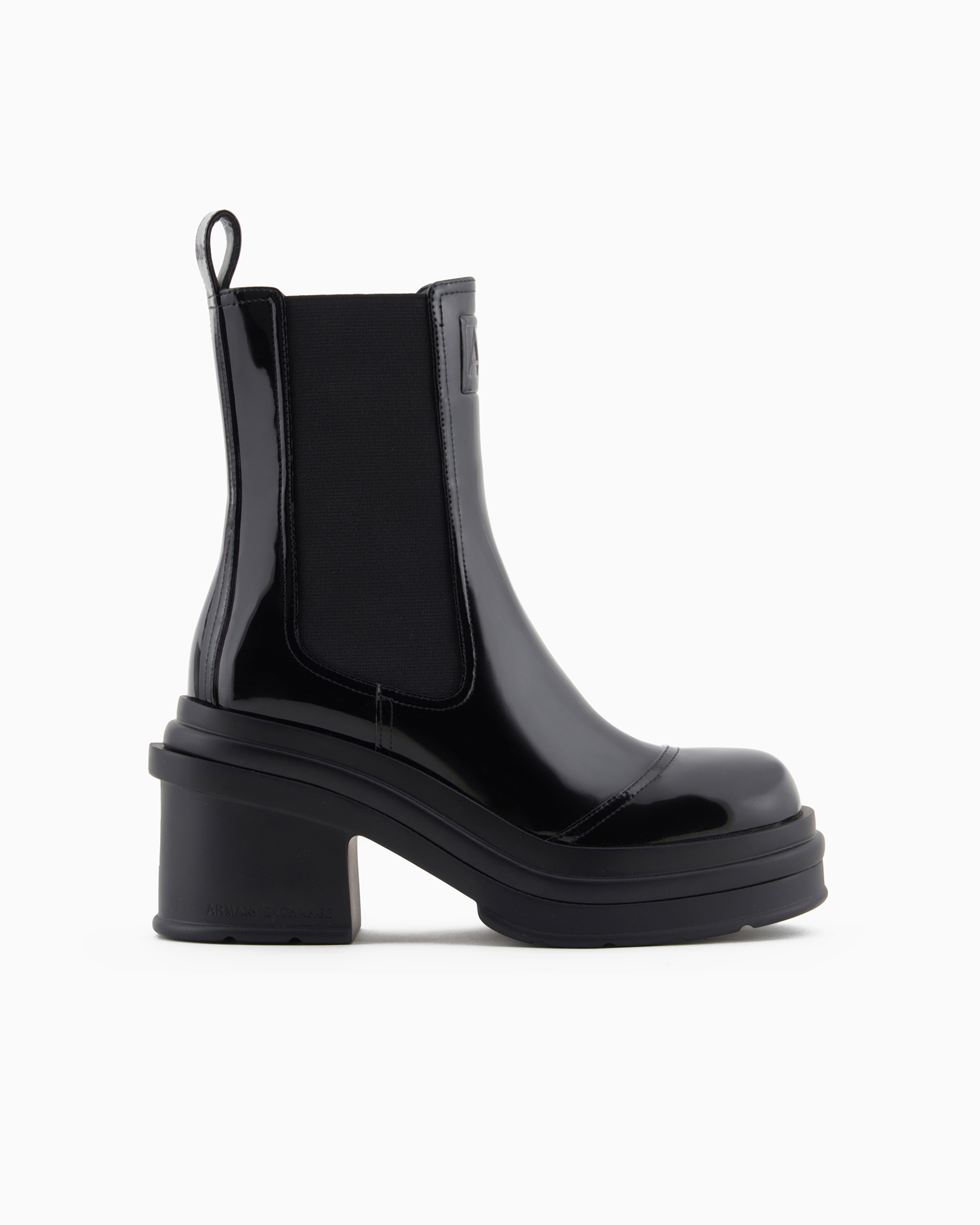 Armani Exchange Official Store Boots In Black