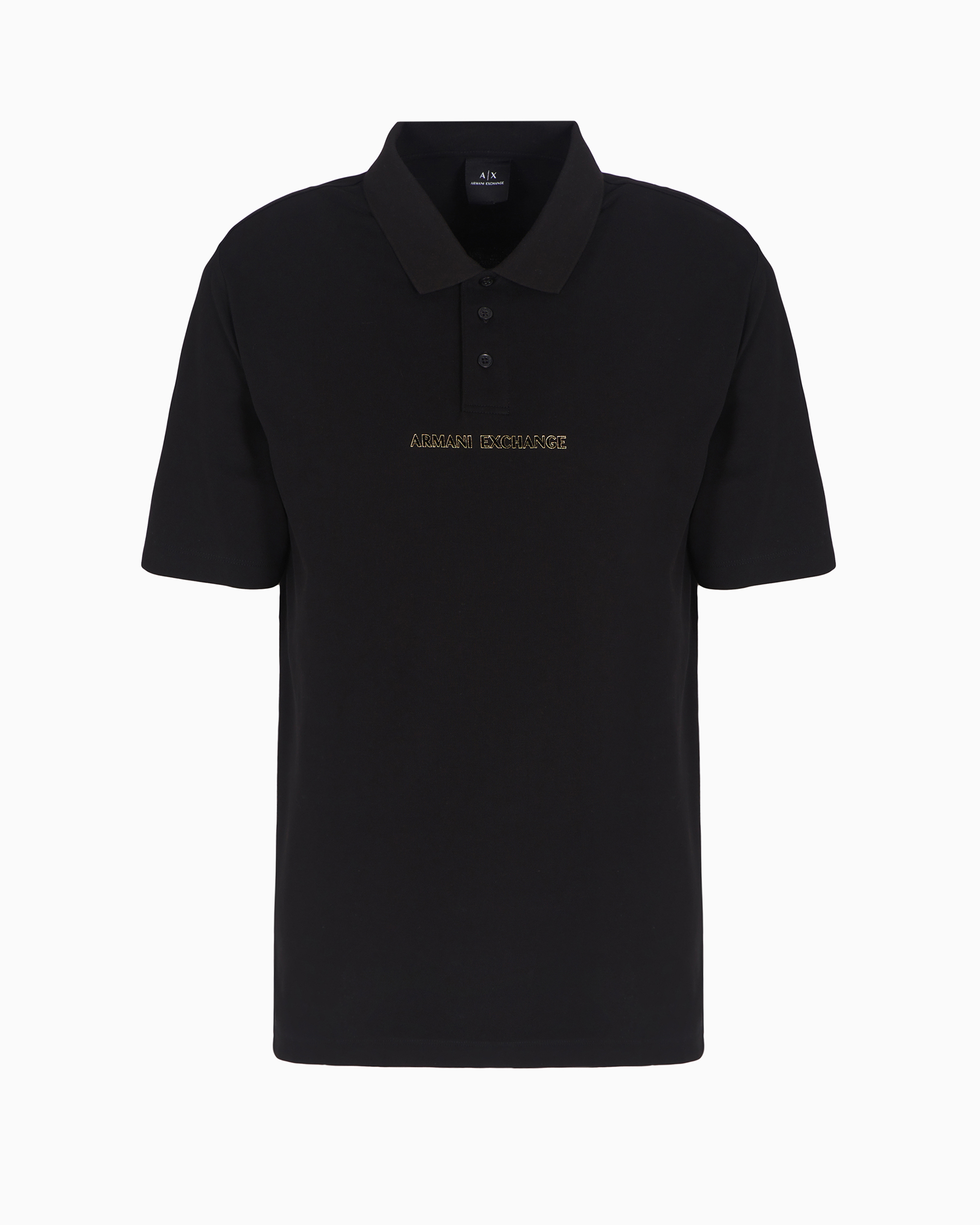 Armani Exchange Official Store Polo Shirts In Black