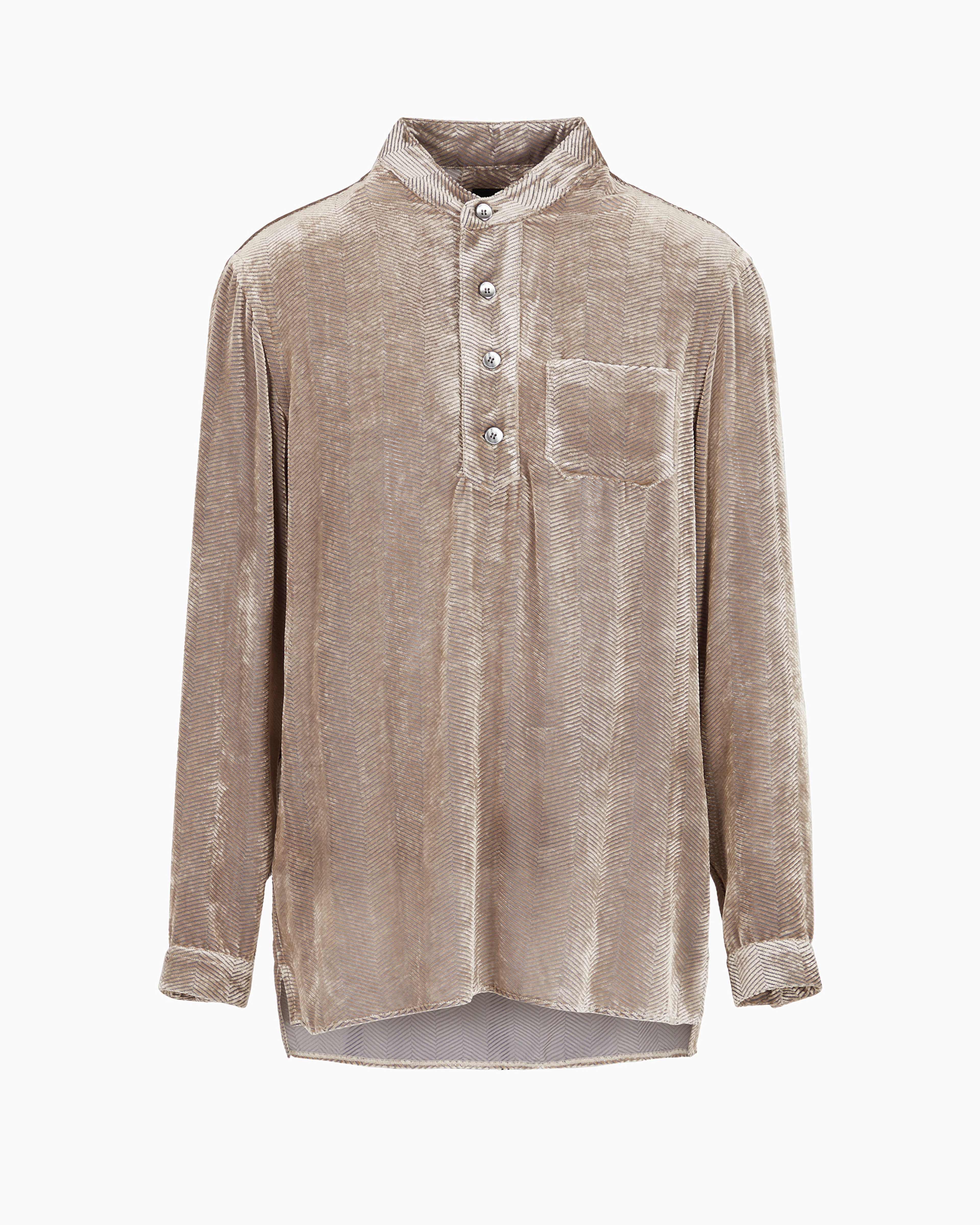 CREDONA COTTON VELOUR OVER POLO COTTON VELOUR OVER POLO/コットン