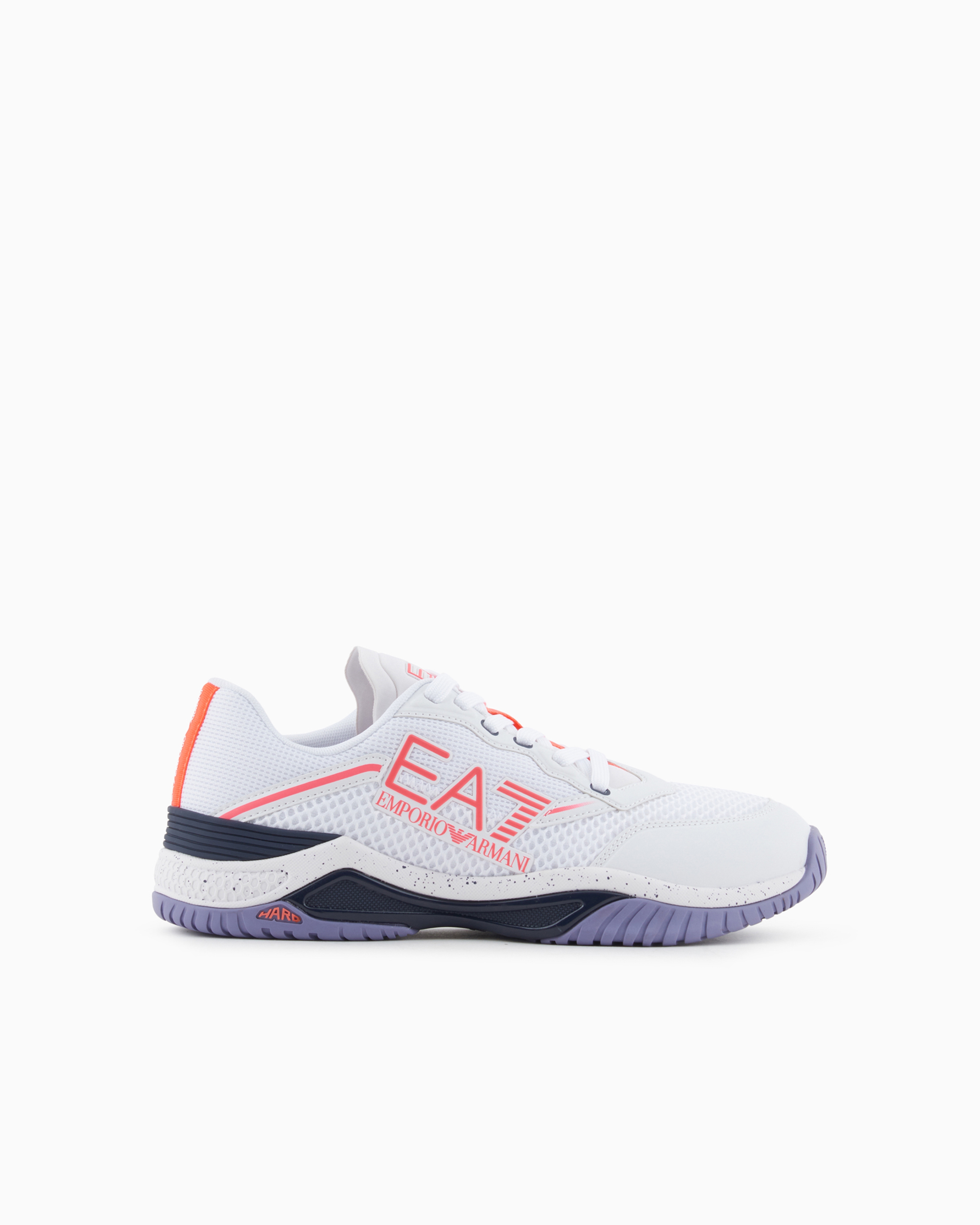 Shop Ea7 Padel Hard Sneakers In White