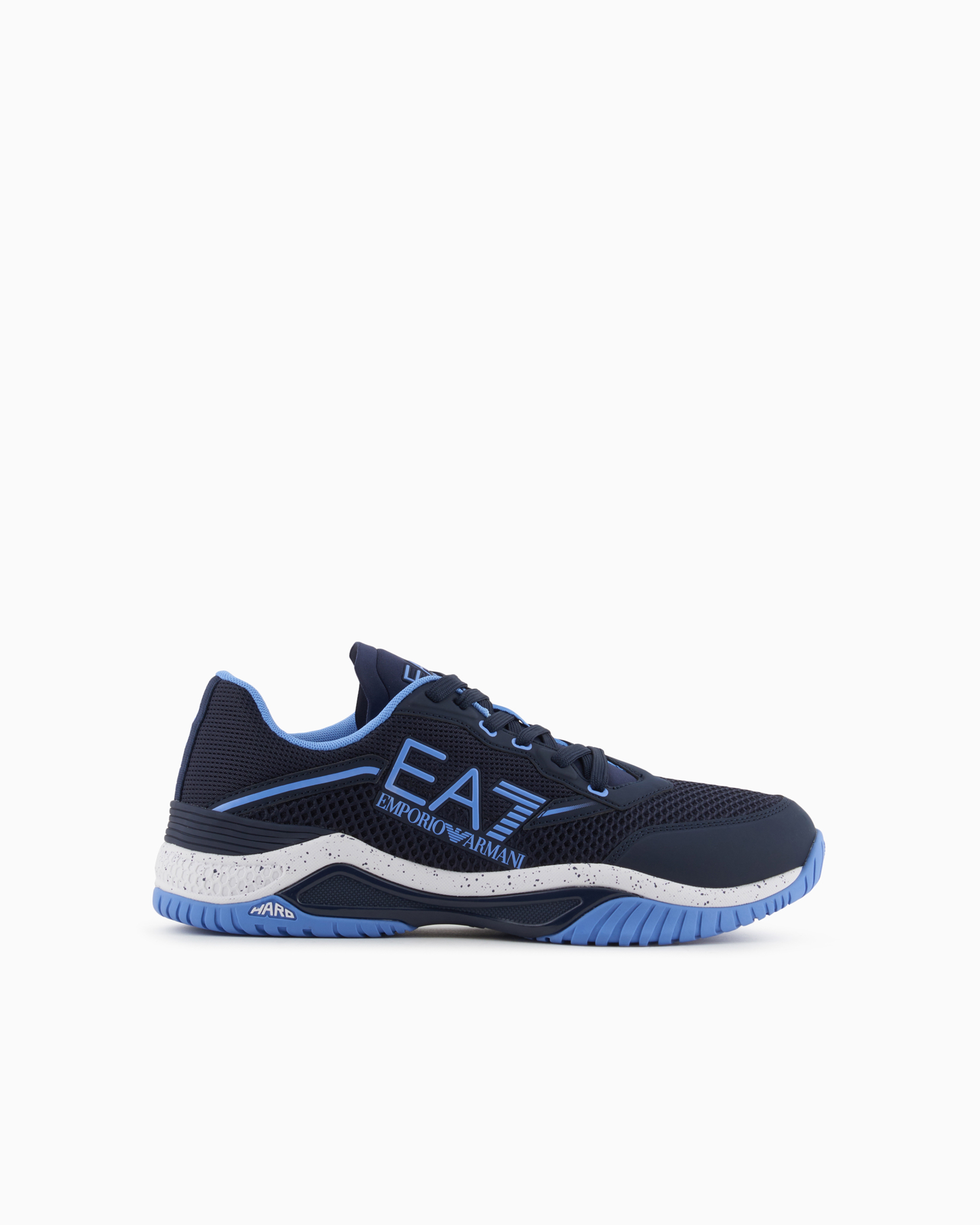 Shop Ea7 Padel Hard Sneakers In Navy_blue