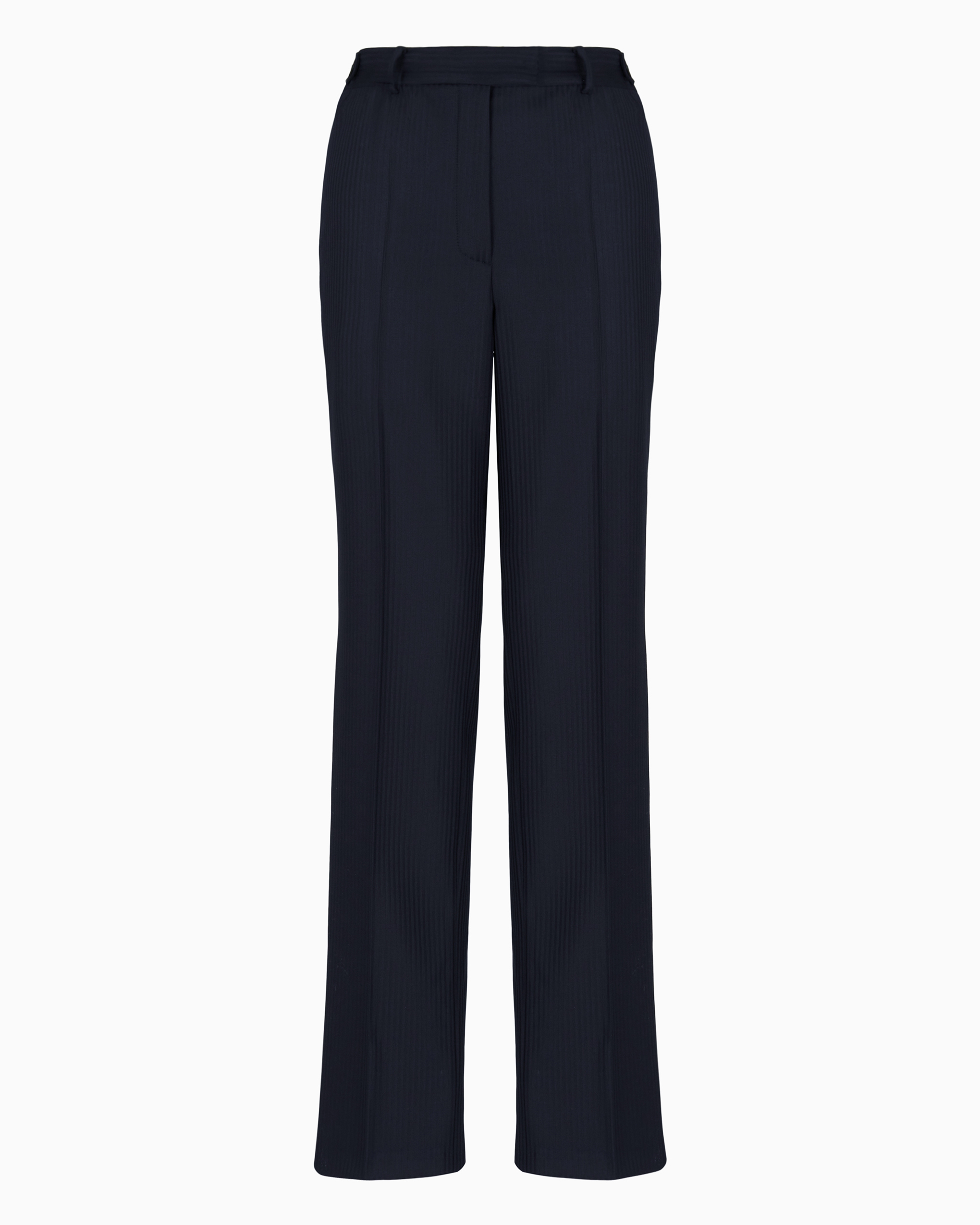 Emporio Armani Official Store Formal Pants In Navy Blue