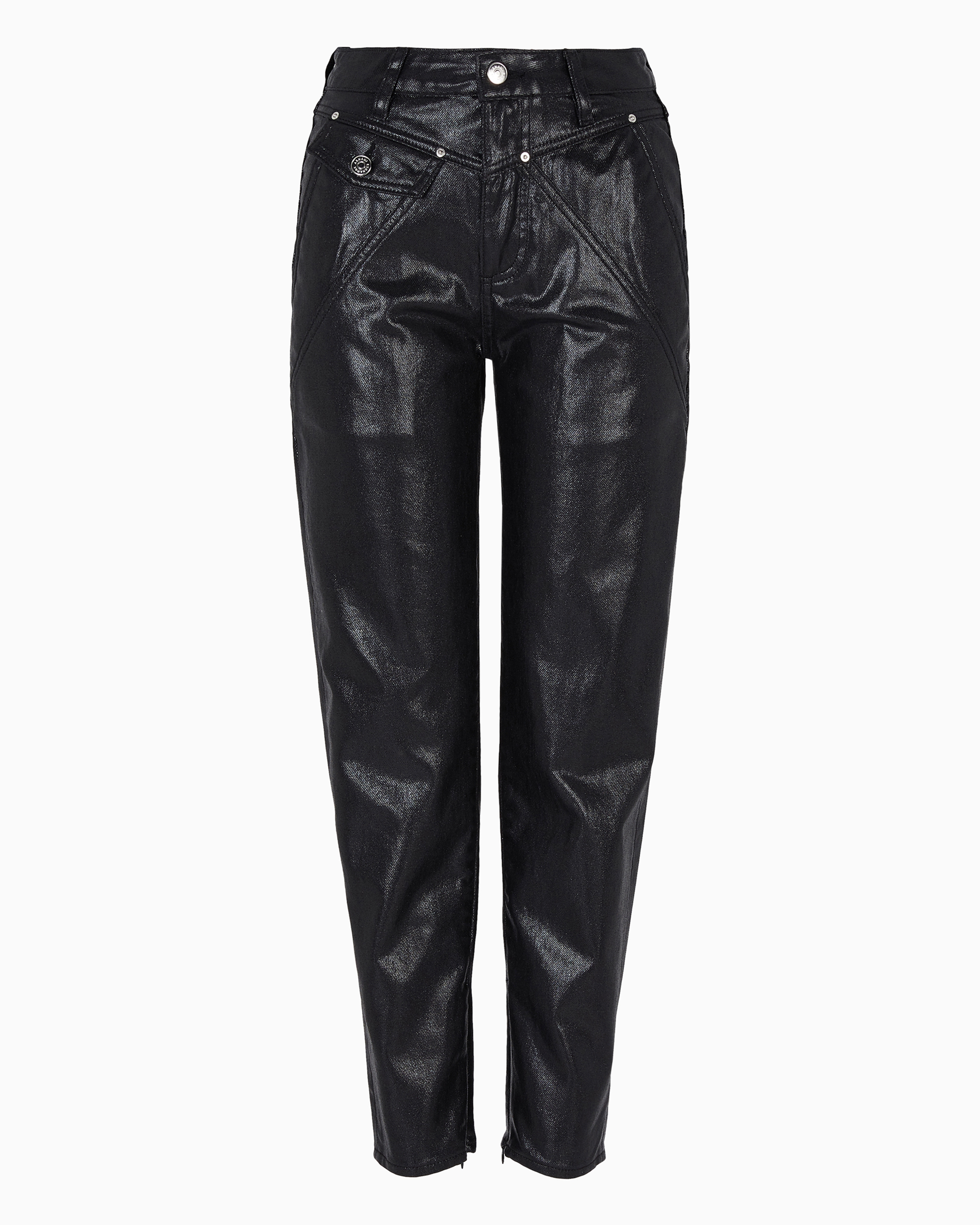 デニム・ジーパン ARMANI EXCHANGE Woman Jeans Denim XW000308AF12091 MB002 サイドパネルディテール ミディアムアブルーウォッシュデニム