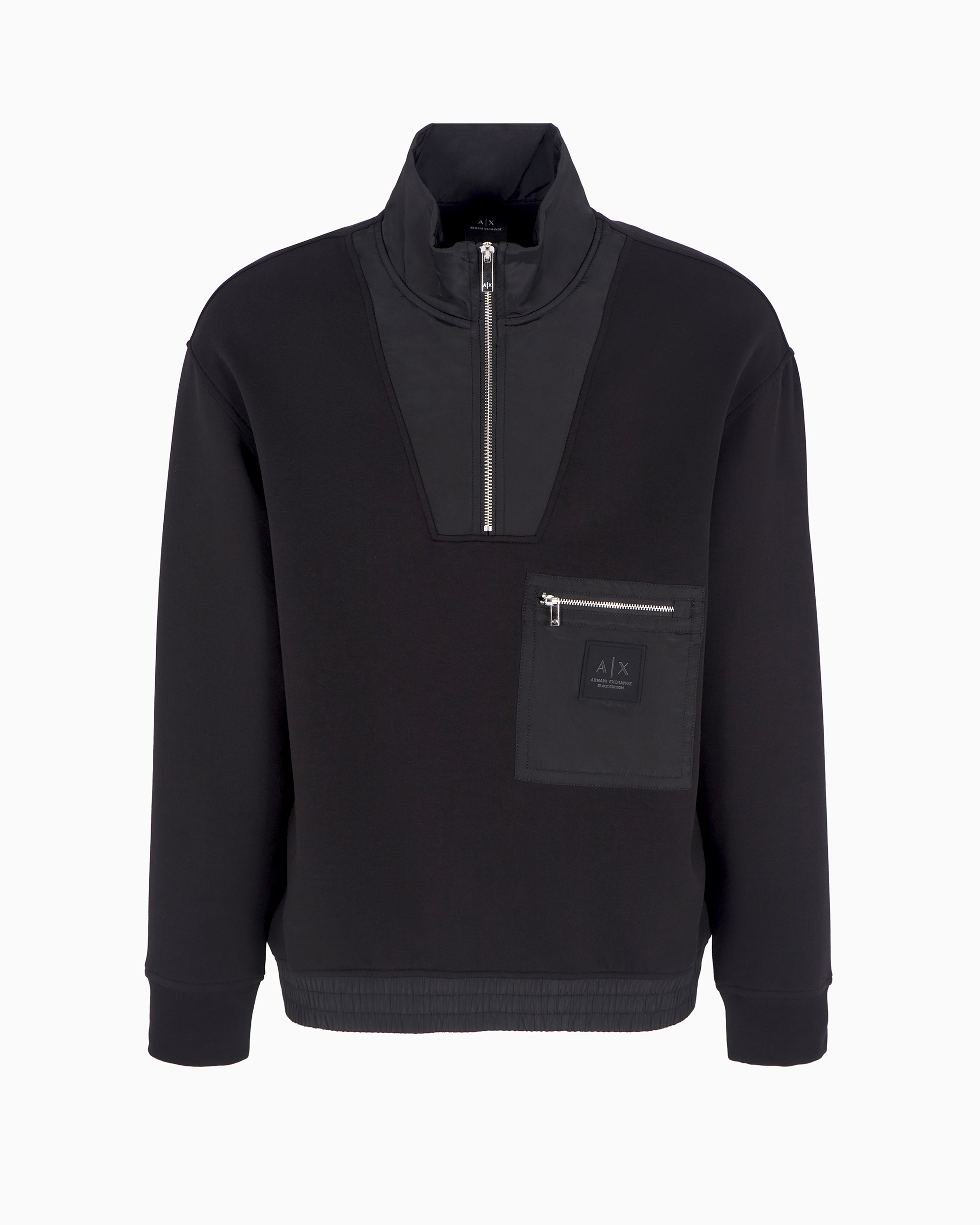 Armani Exchange Official Store Sweatshirts Without Hood In Black