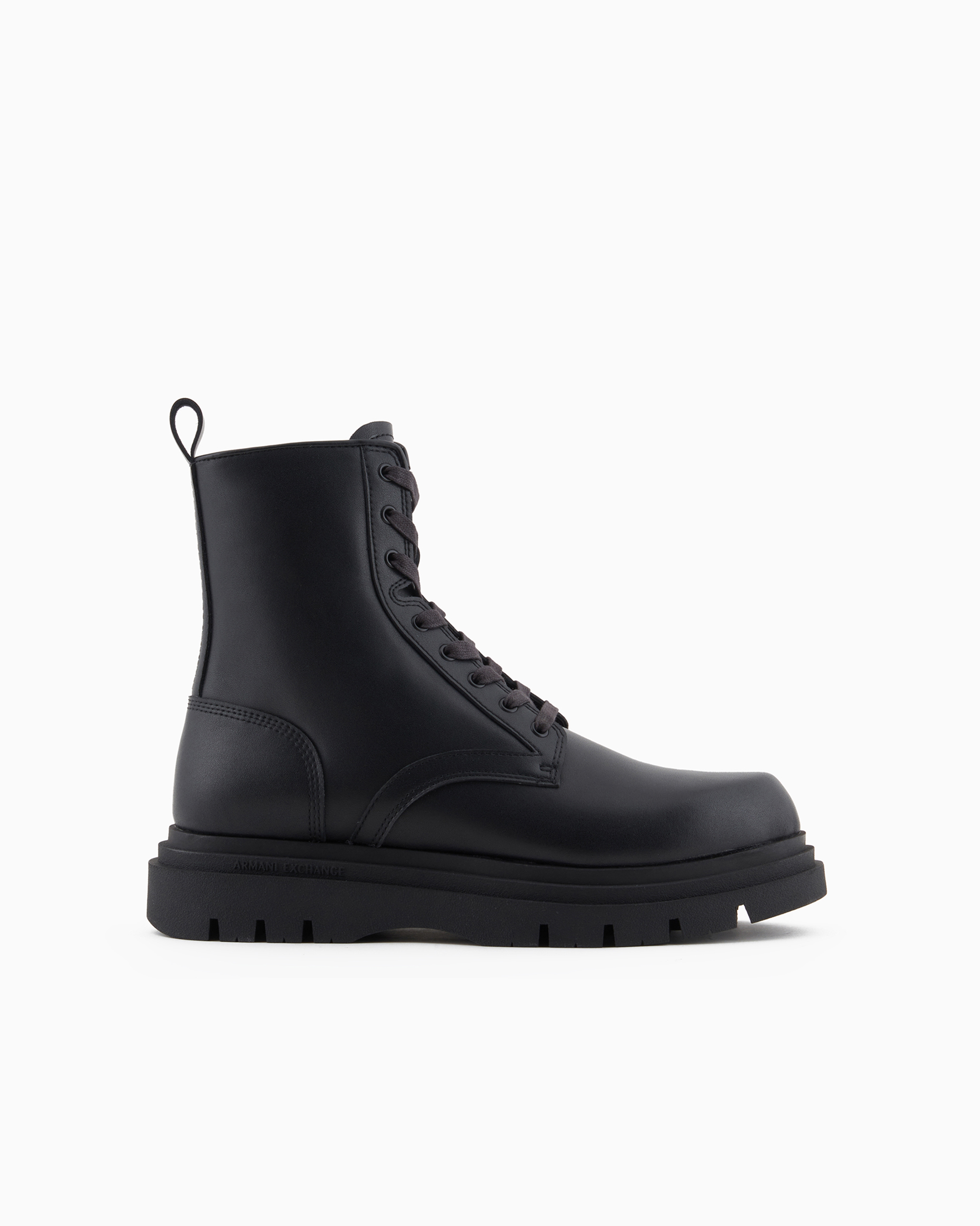 Armani Exchange Official Store Boots In Black