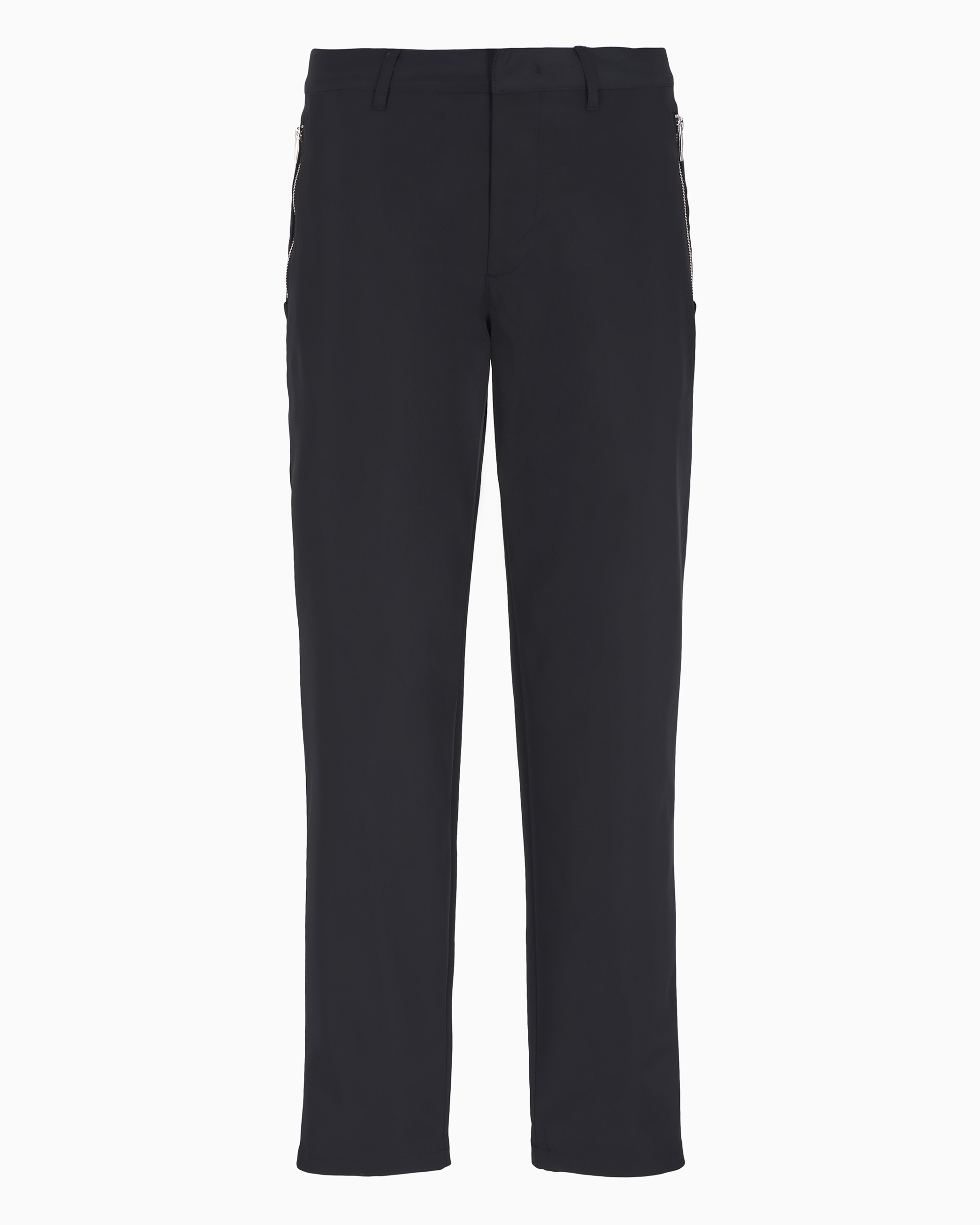 ARMANI EXCHANGE SLIM FIT TROUSERS IN SHINY TWILL