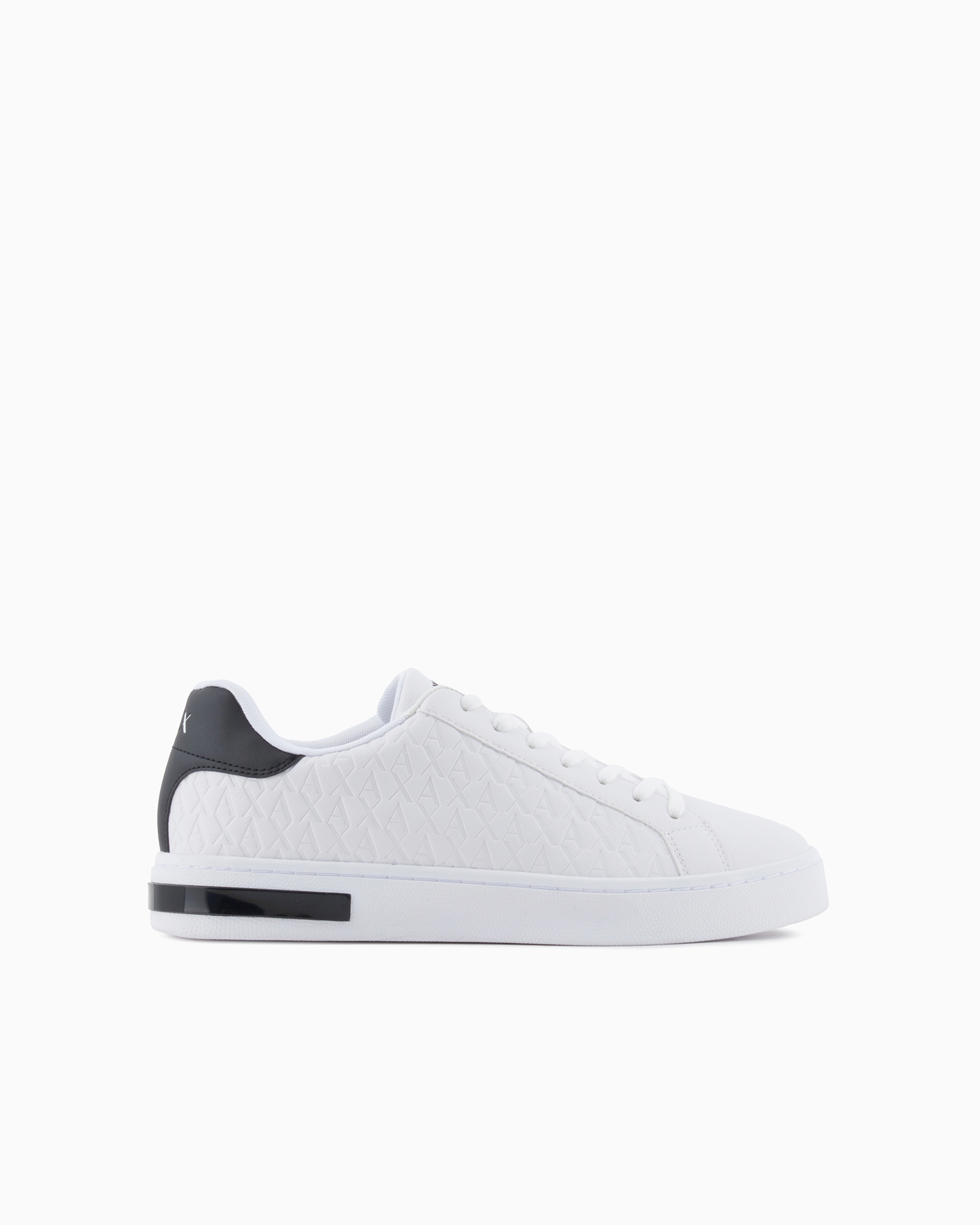 Armani Exchange Quilted Sneakers In White
