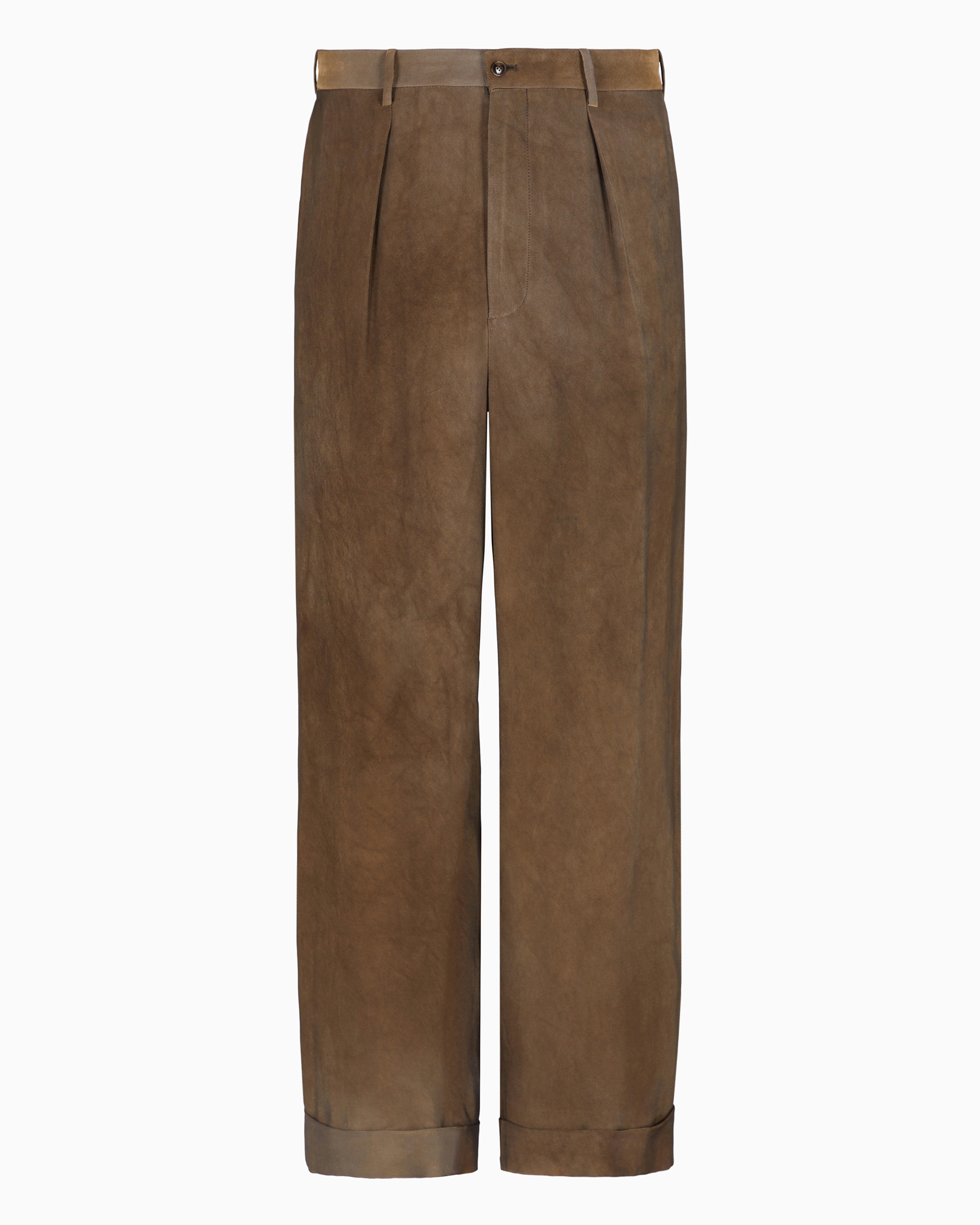 パンツ Giorgio Armani Tailored Trousers In Soft Viscose Blend Giorgio Armani Textured Viscose Tapered-Leg Pleated Trousers