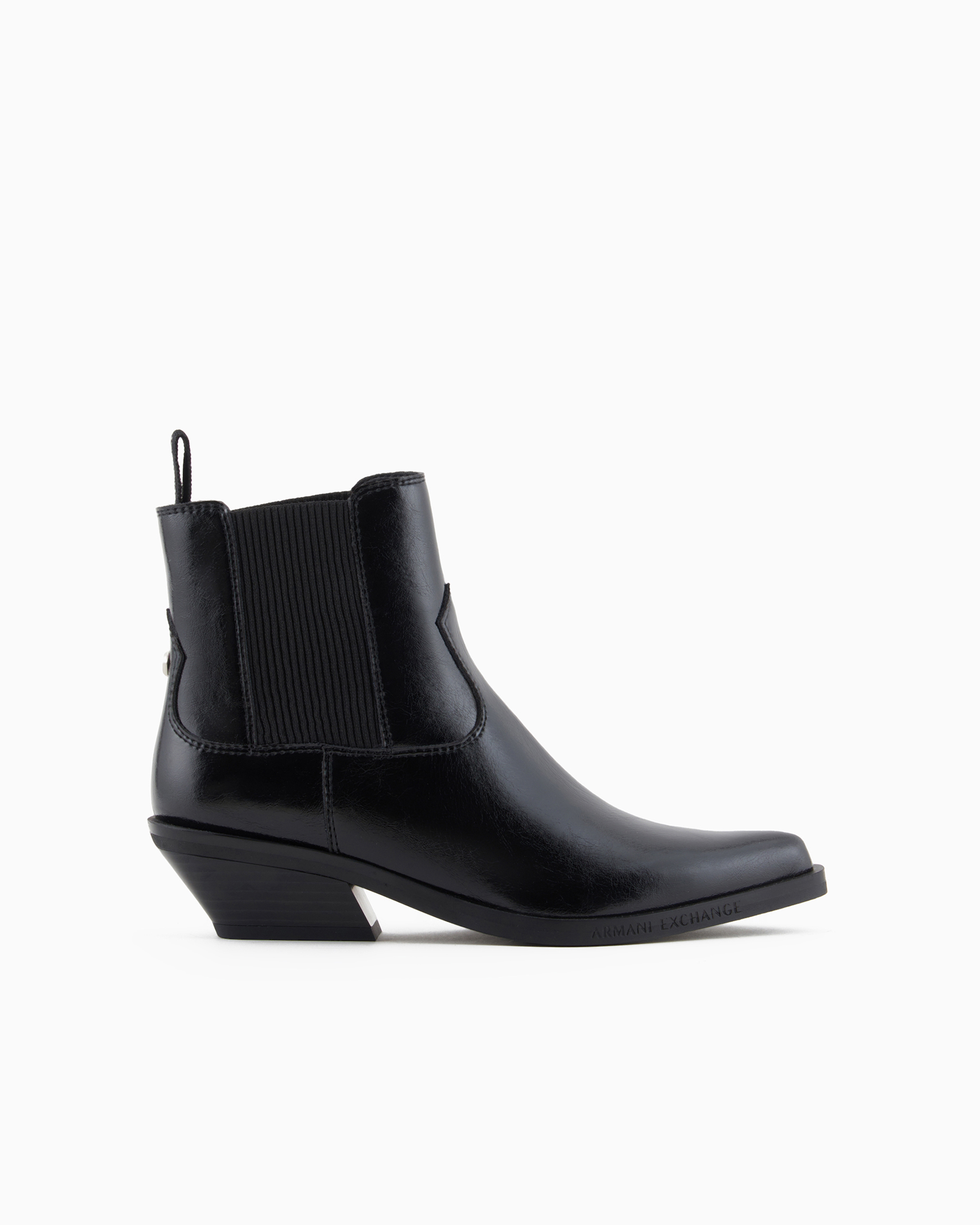 Armani Exchange Official Store Boots In Black