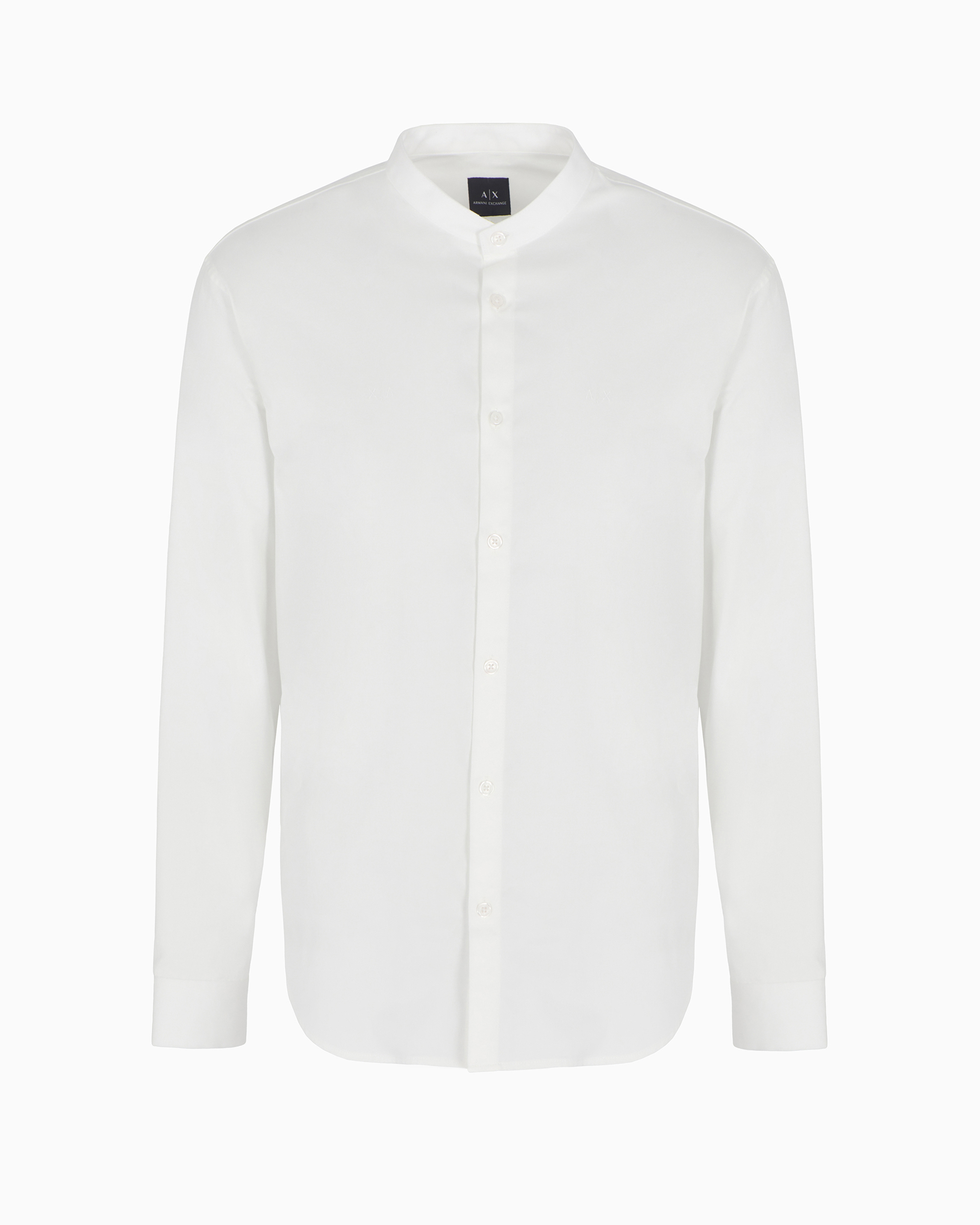 Armani Exchange Official Store Classic Shirts In White