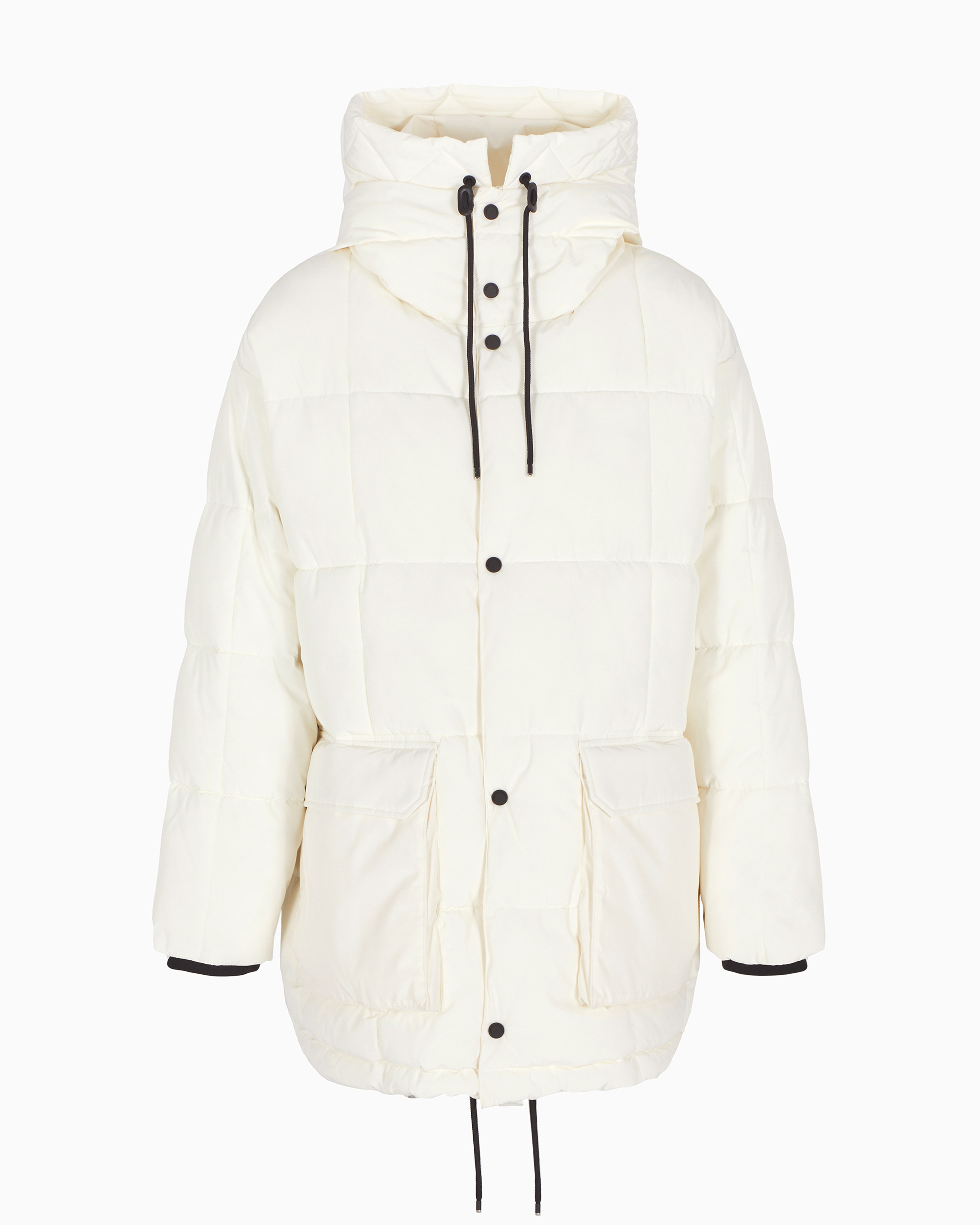 Armani Exchange Official Store Puffer Jackets In White