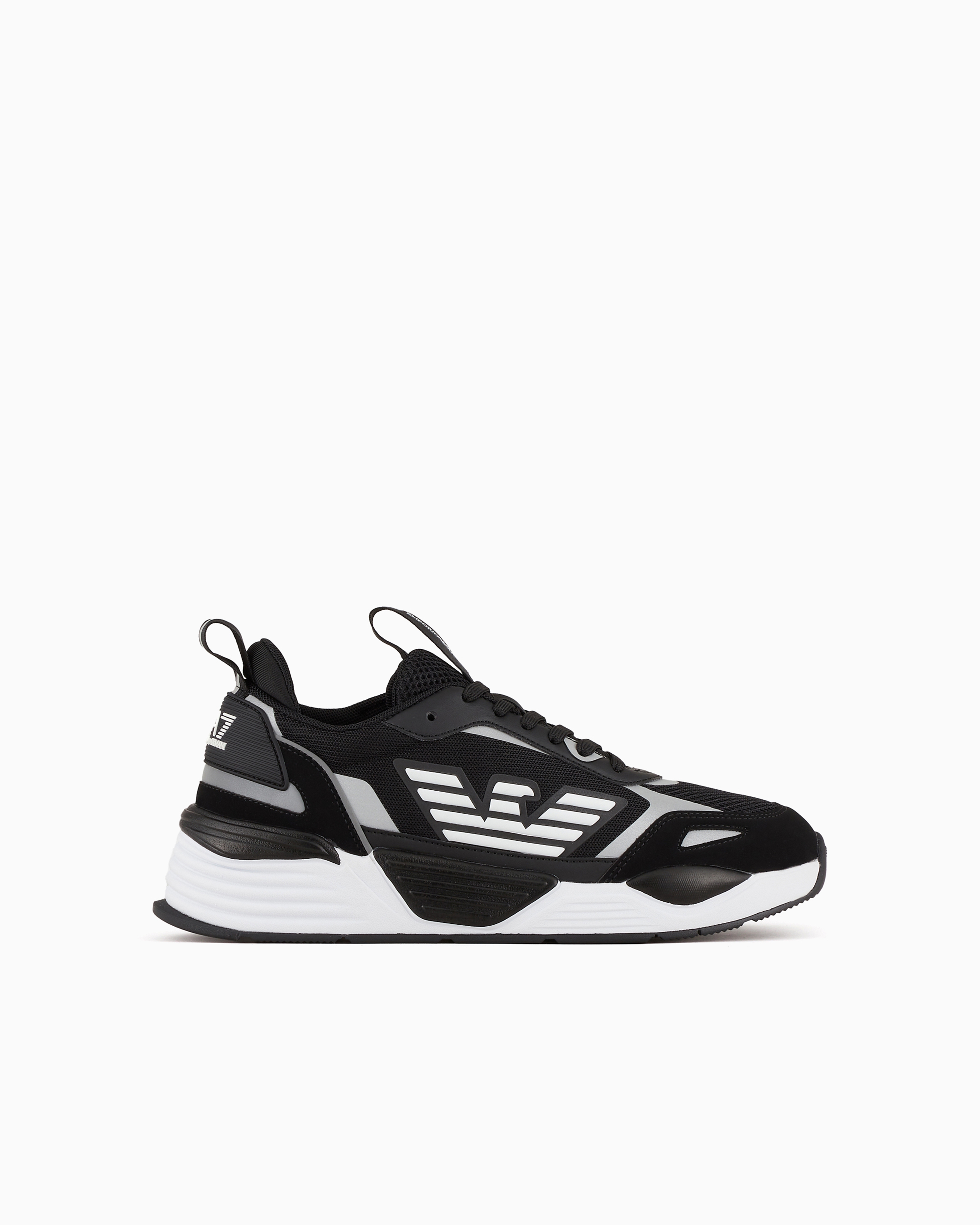 Emporio Armani Ace Runner Sneakers In Black