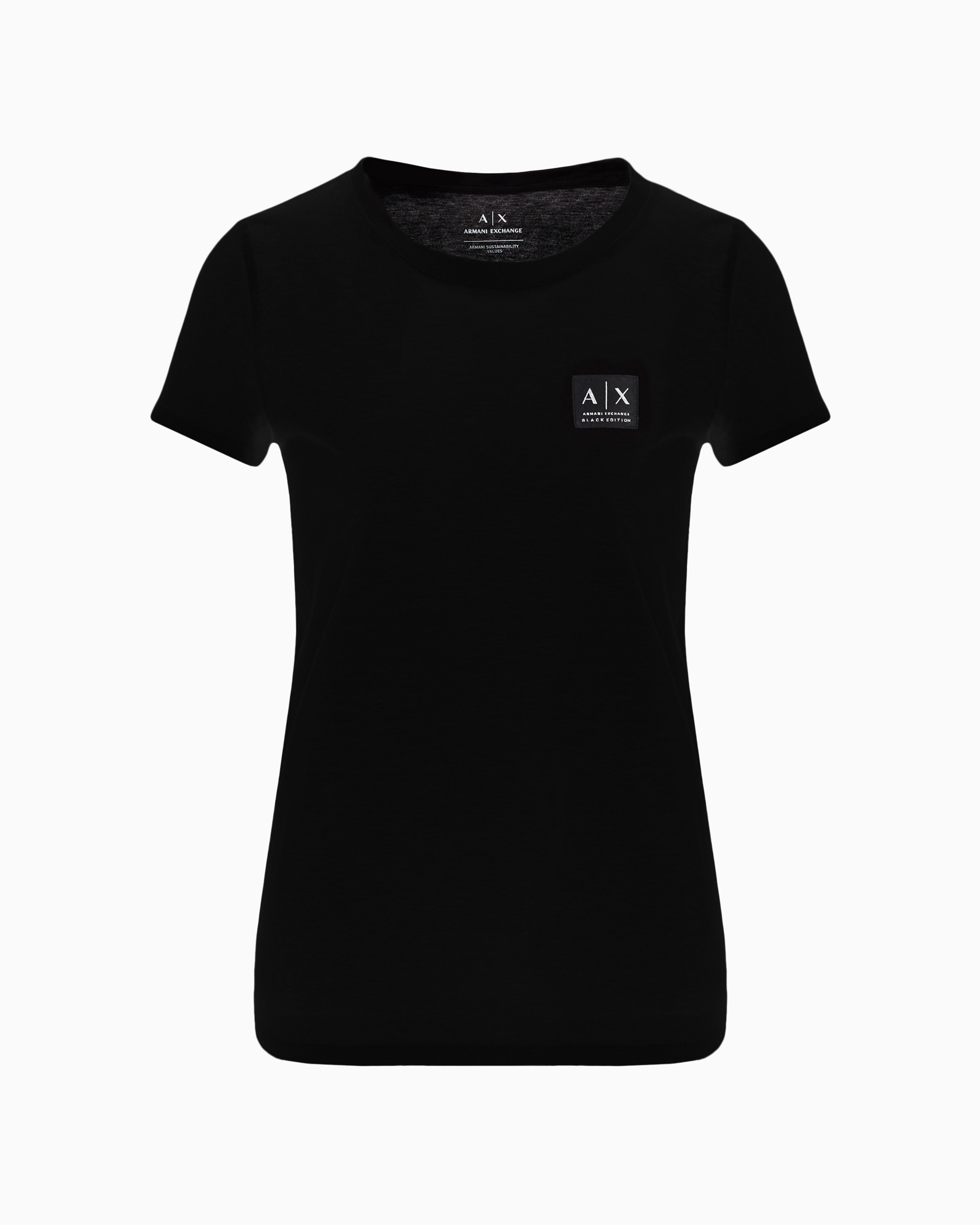 Armani Exchange Official Store Slim Fit T-shirts In Black