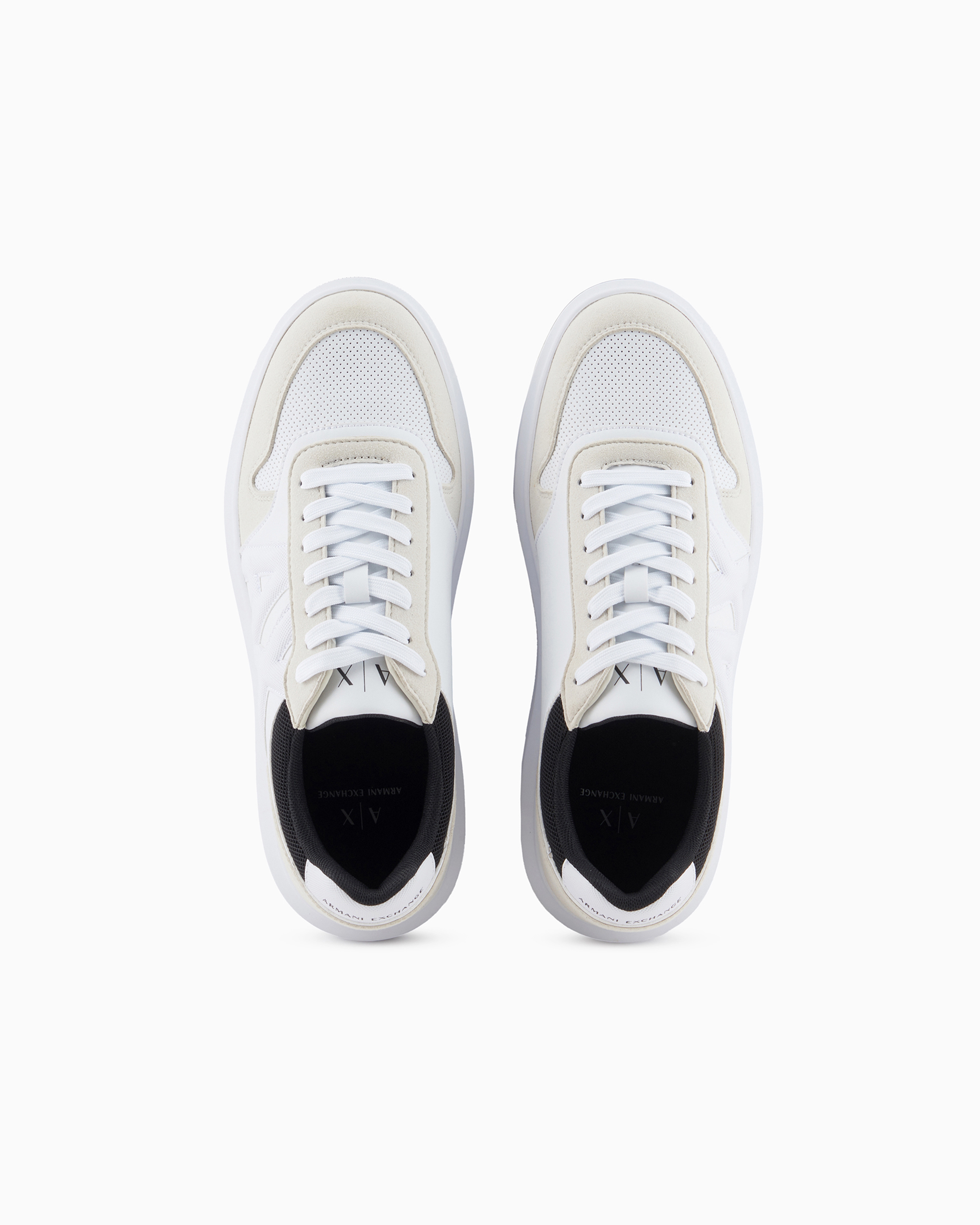 ARMANI EXCHANGE レジャーマット Sneakers with contrasting details and side logo | Armani