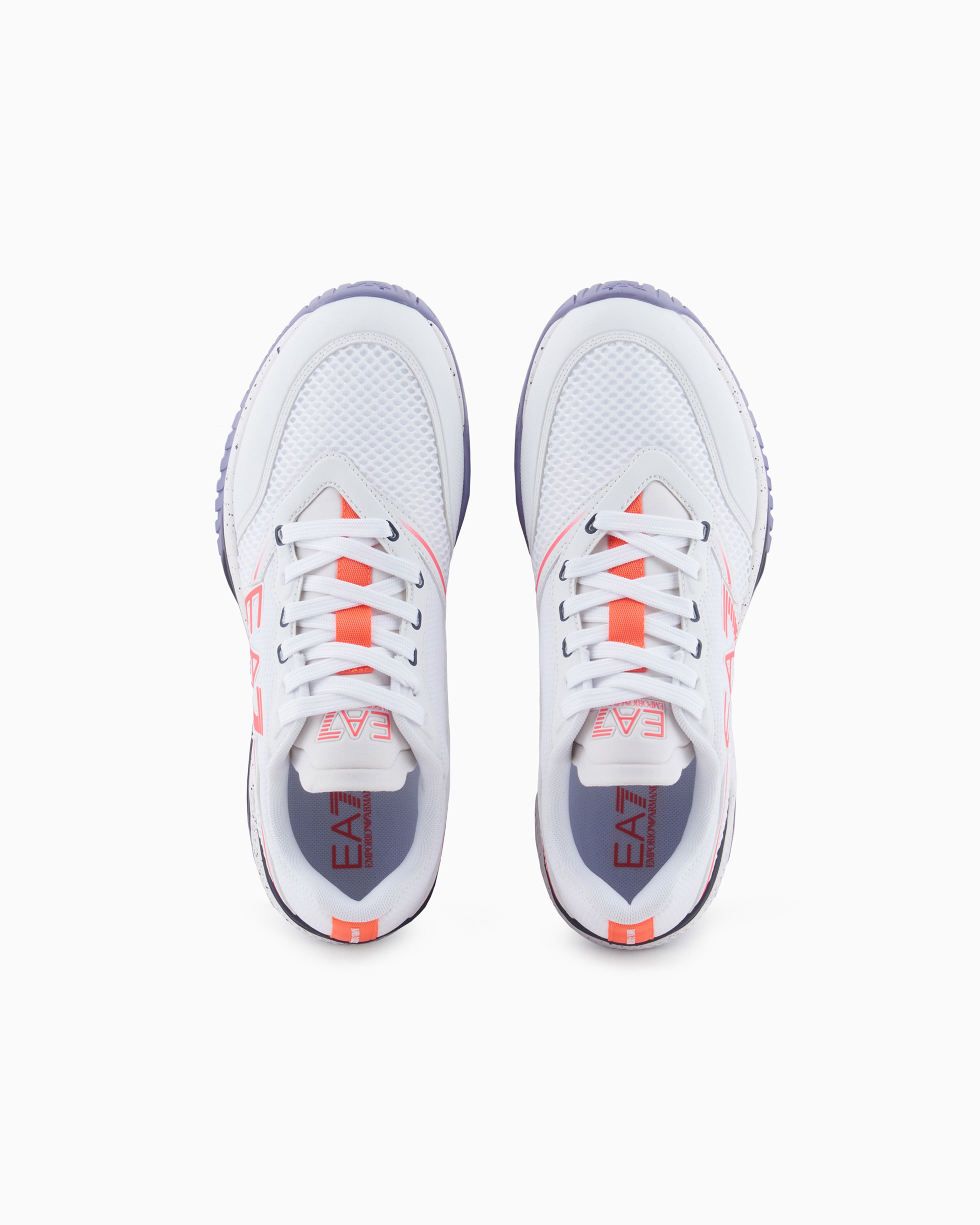 Shop Ea7 Padel Hard Sneakers In White