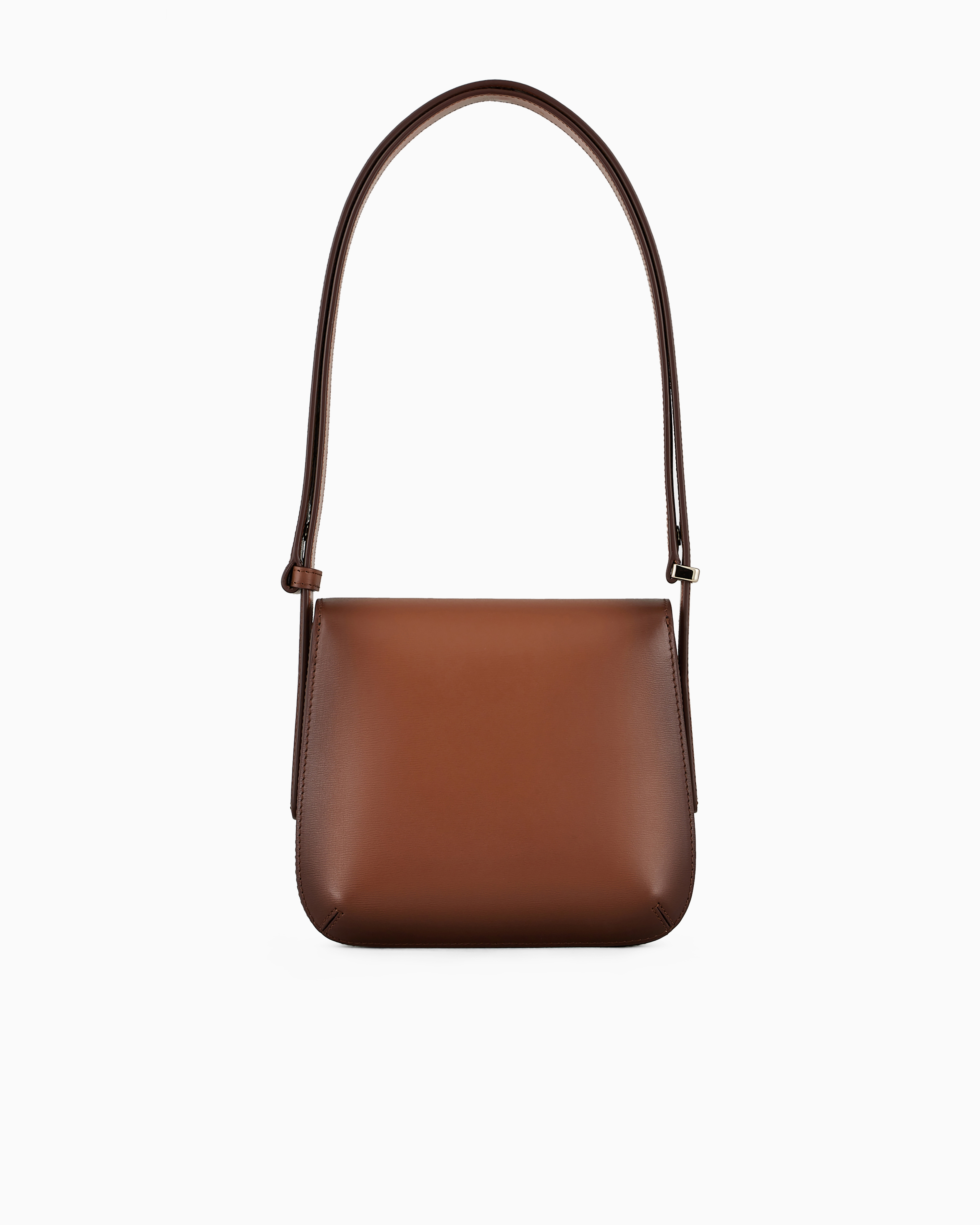 Giorgio Armani Gradient Palmellato Leather La Prima Bag In Brown