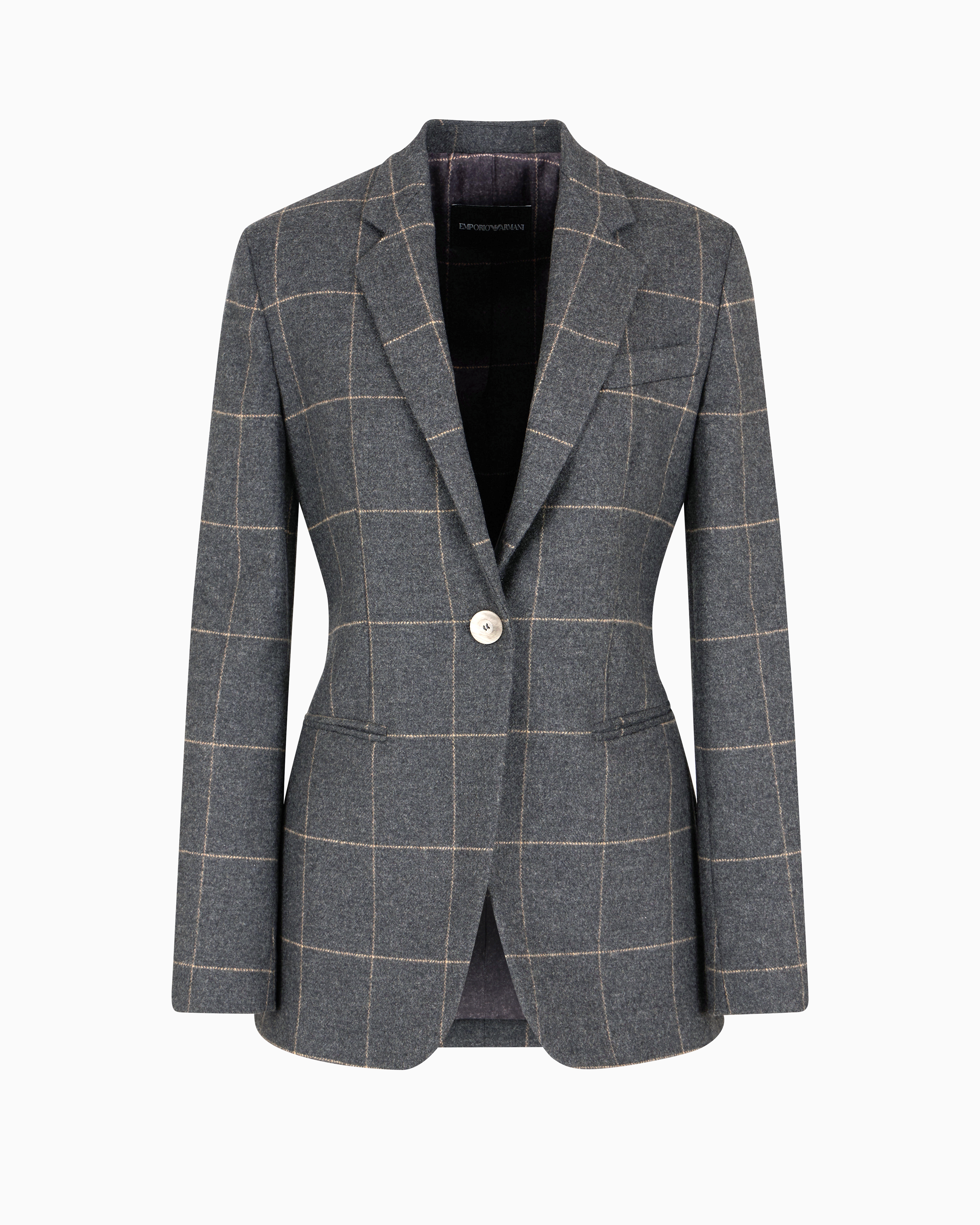 イタリア製 armani tweed wool jacket イタリア製 armani tweed wool jacket Emporio Armani Single