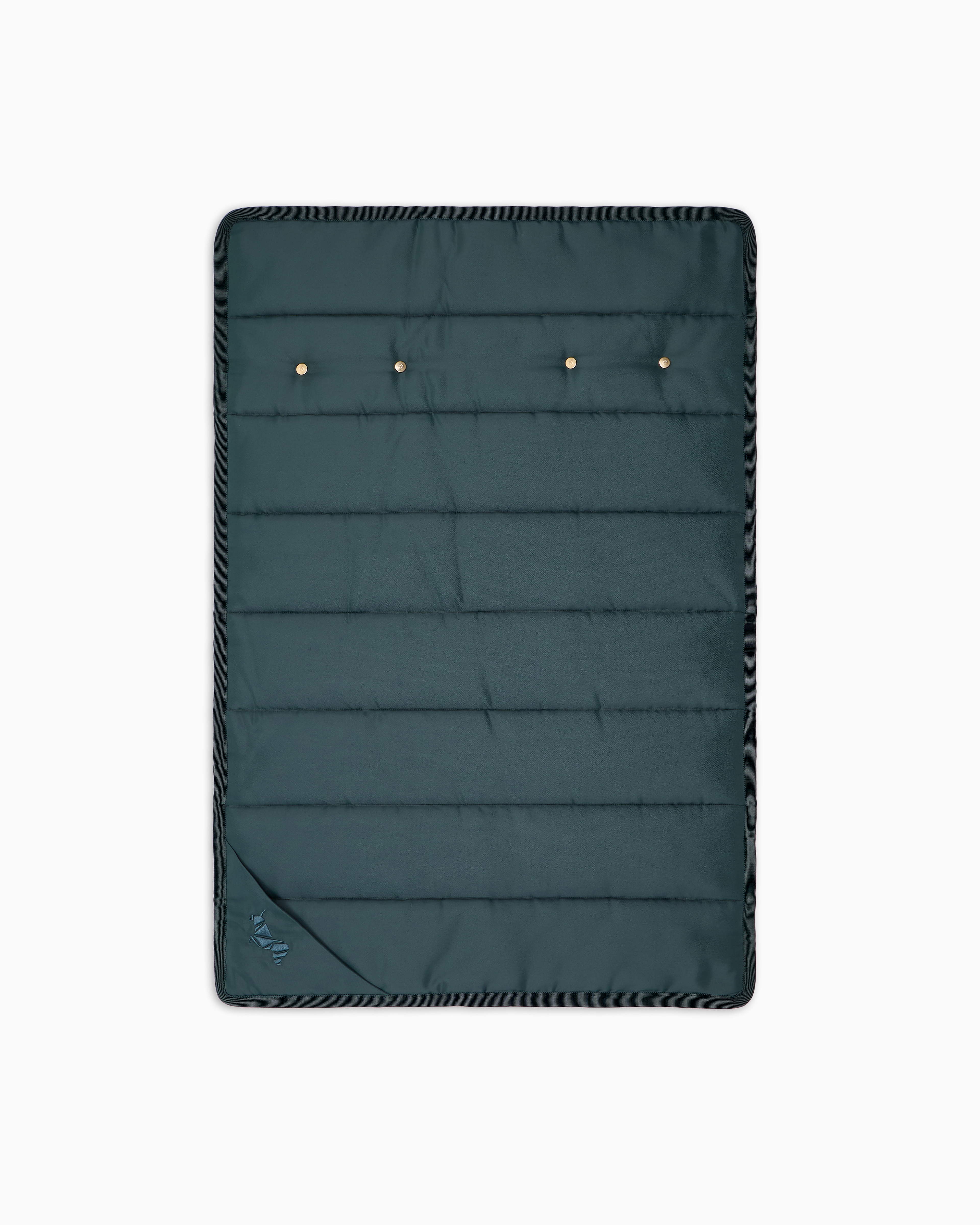 Giorgio Armani Poldo X  Travel Mat In Monogram Jacquard Velvet In Green