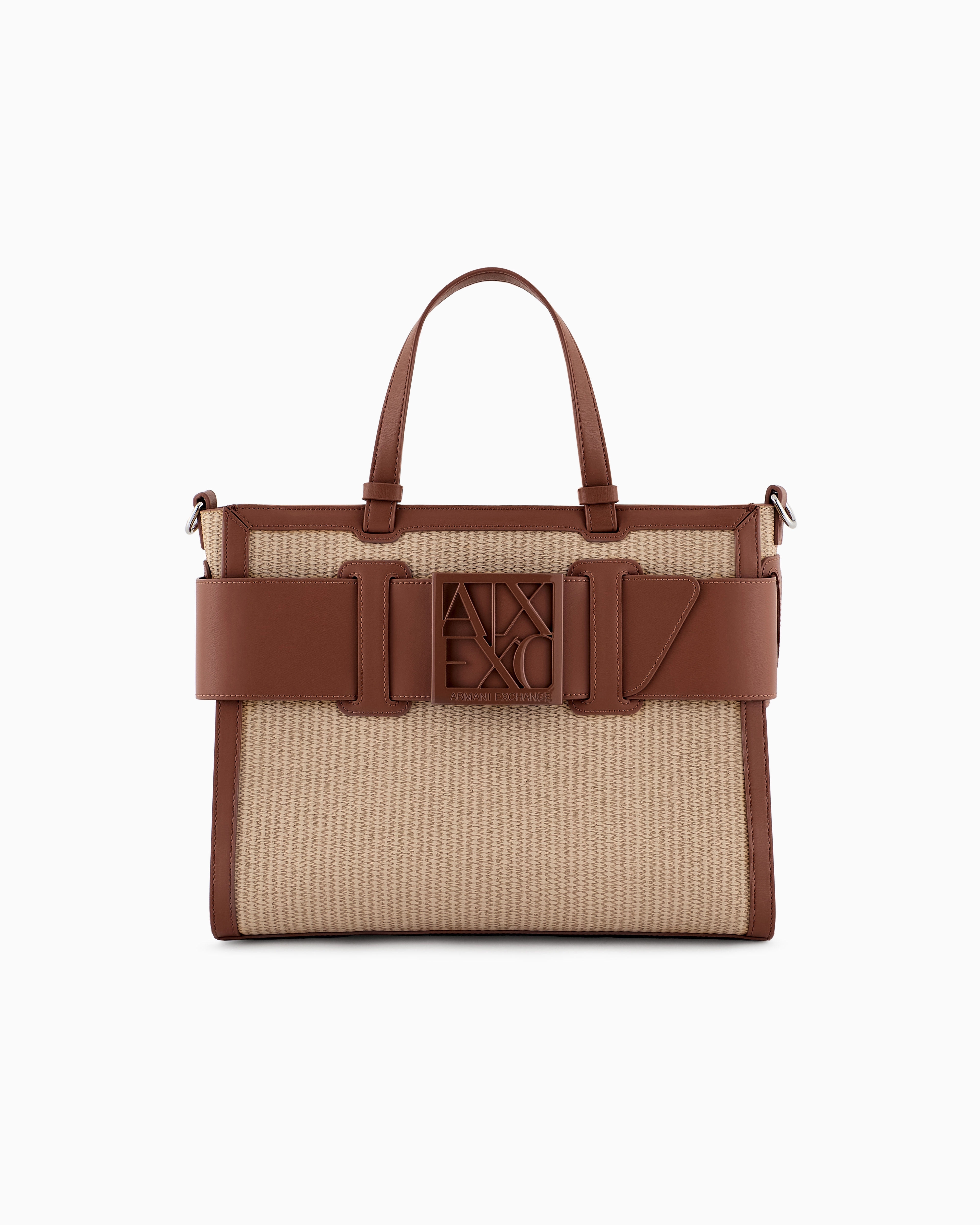 Armani Exchange Shoppers In Brown