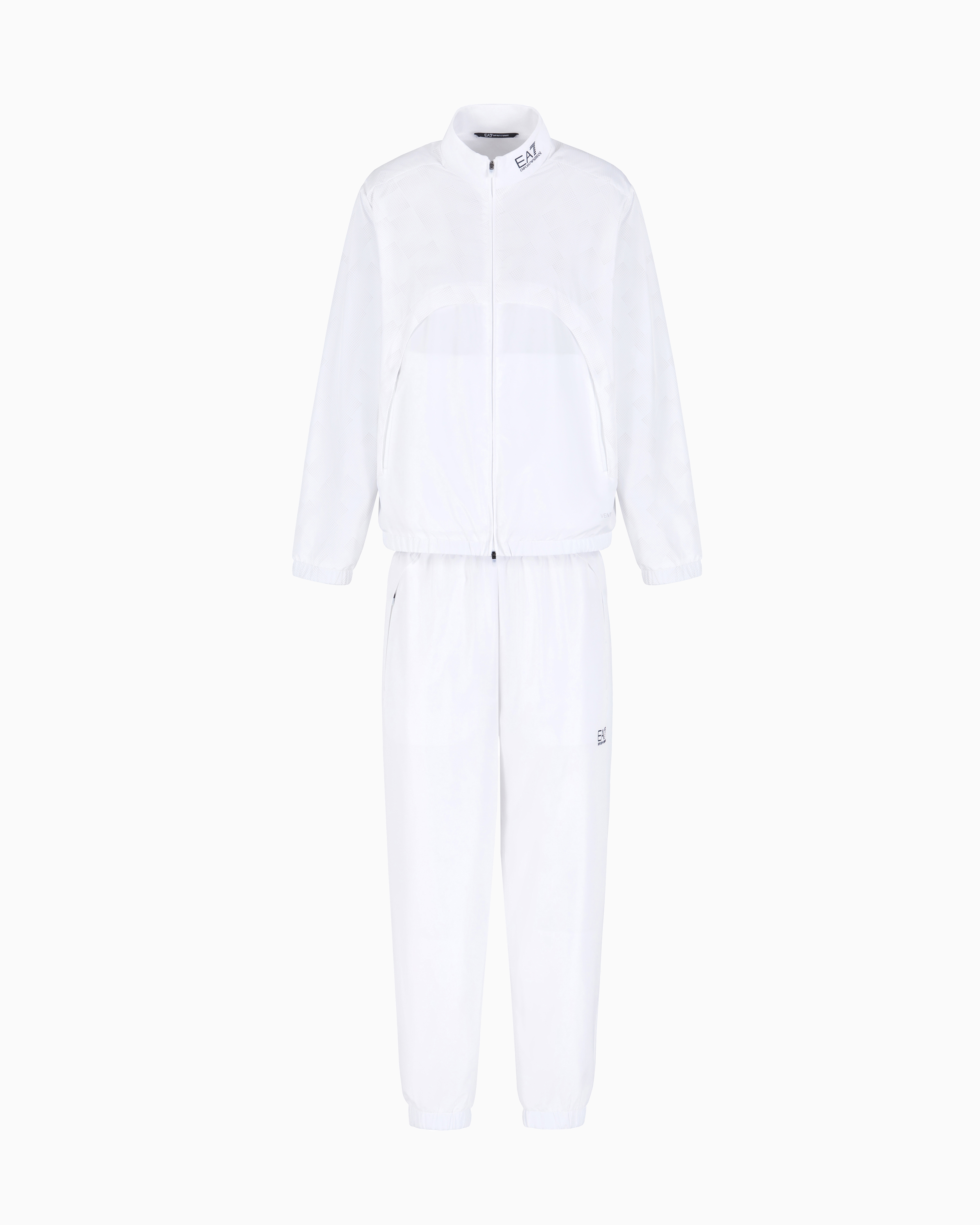 Ea7 Tennis Pro Tracksuit In Ventus7 Technical Fabric In White