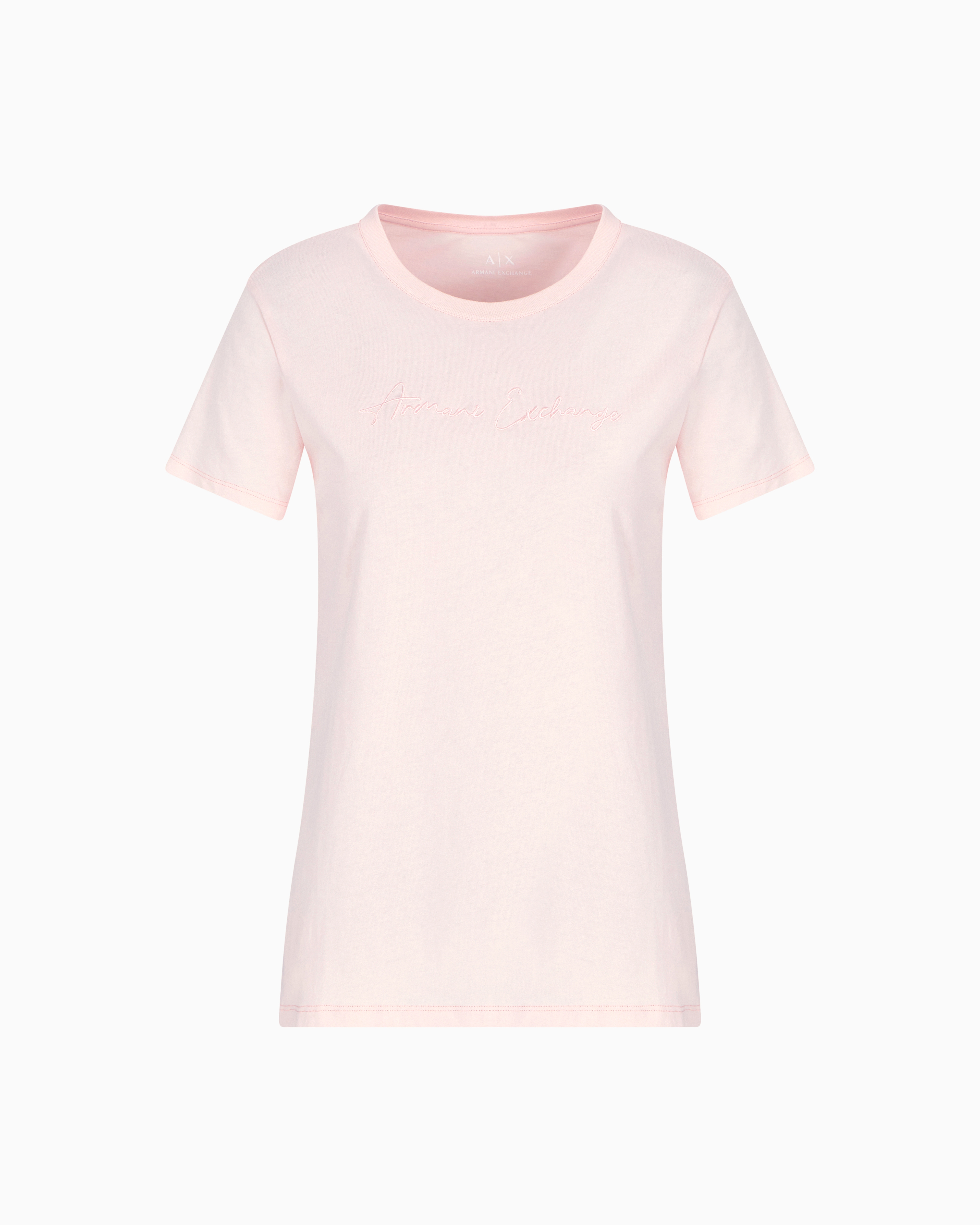 Armani Exchange Regular Fit Jersey T-shirt In Neutral