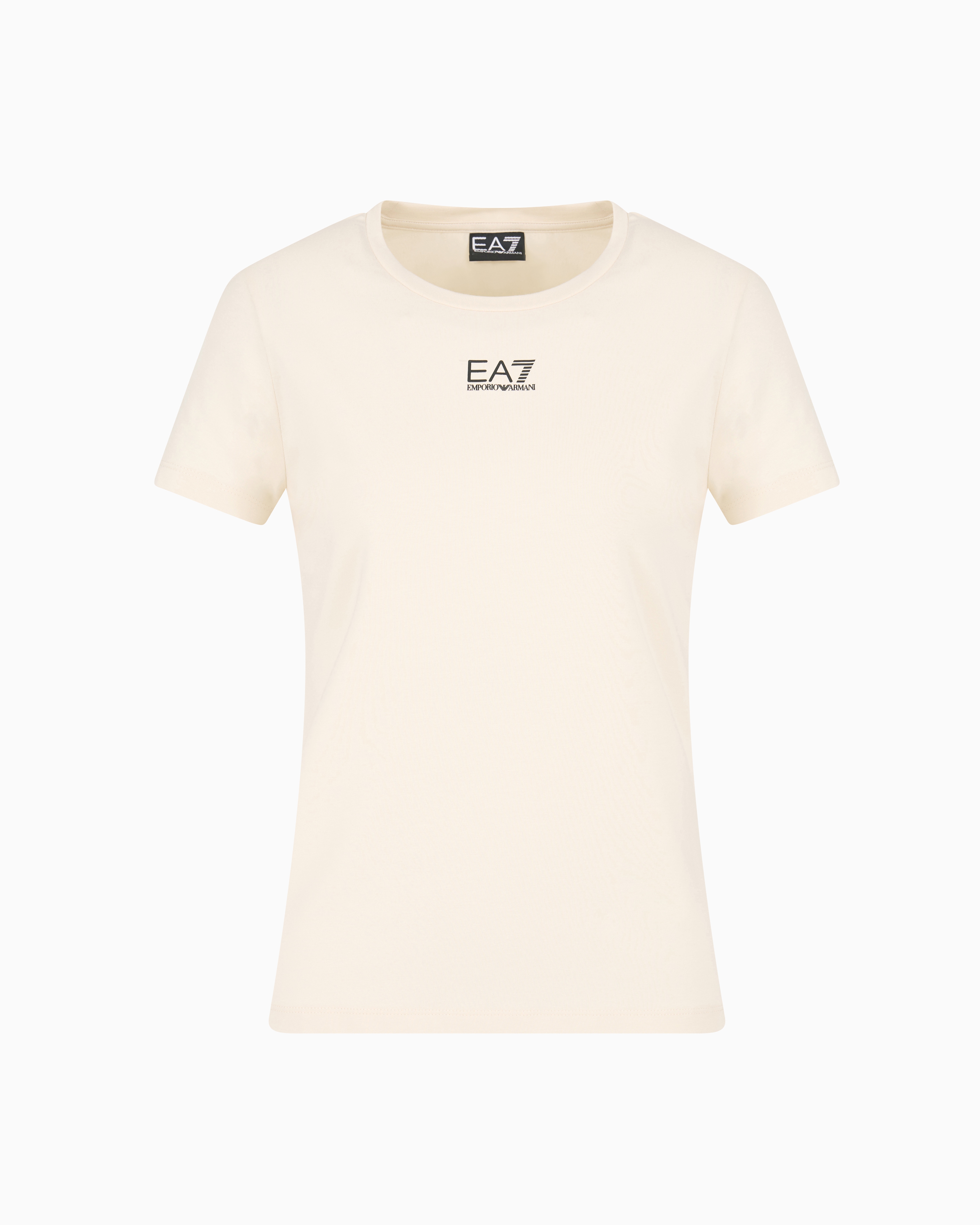 Ea7 Regular Fit T-shirts In Beige