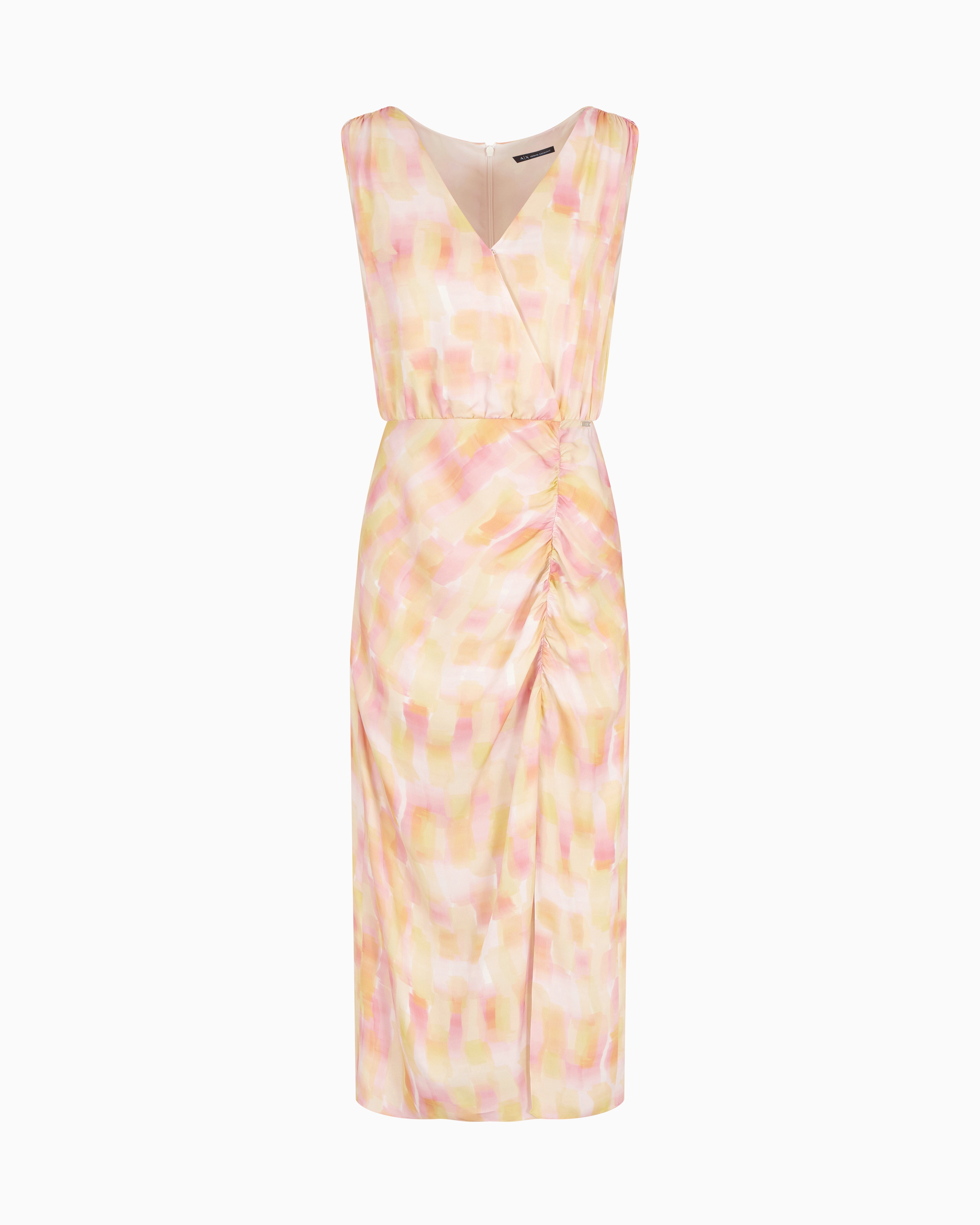 Armani Exchange Long Dresses In Pink