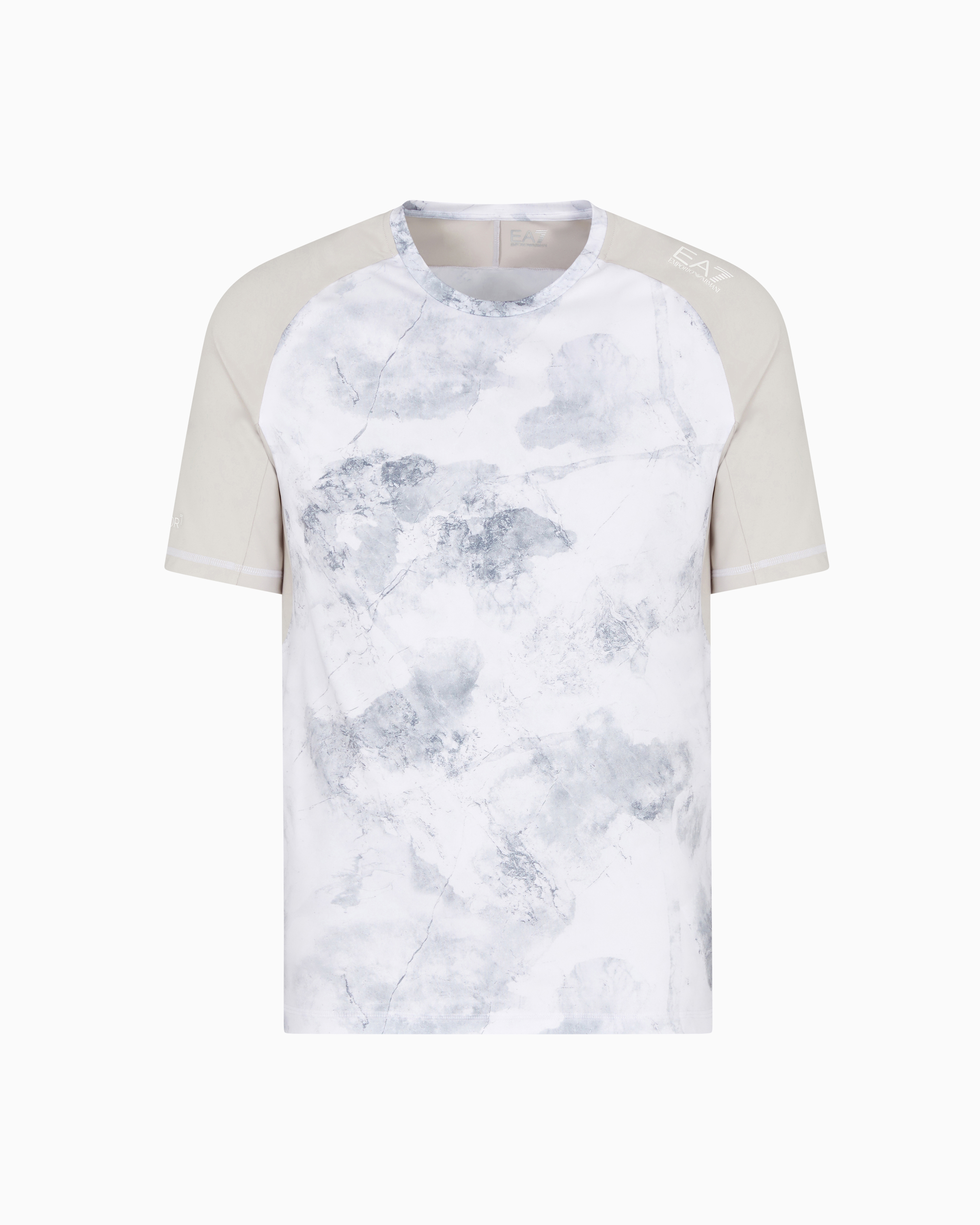 Ea7 Dynamic Athlete T-shirt In Vigor7 Technical Fabric In Grey