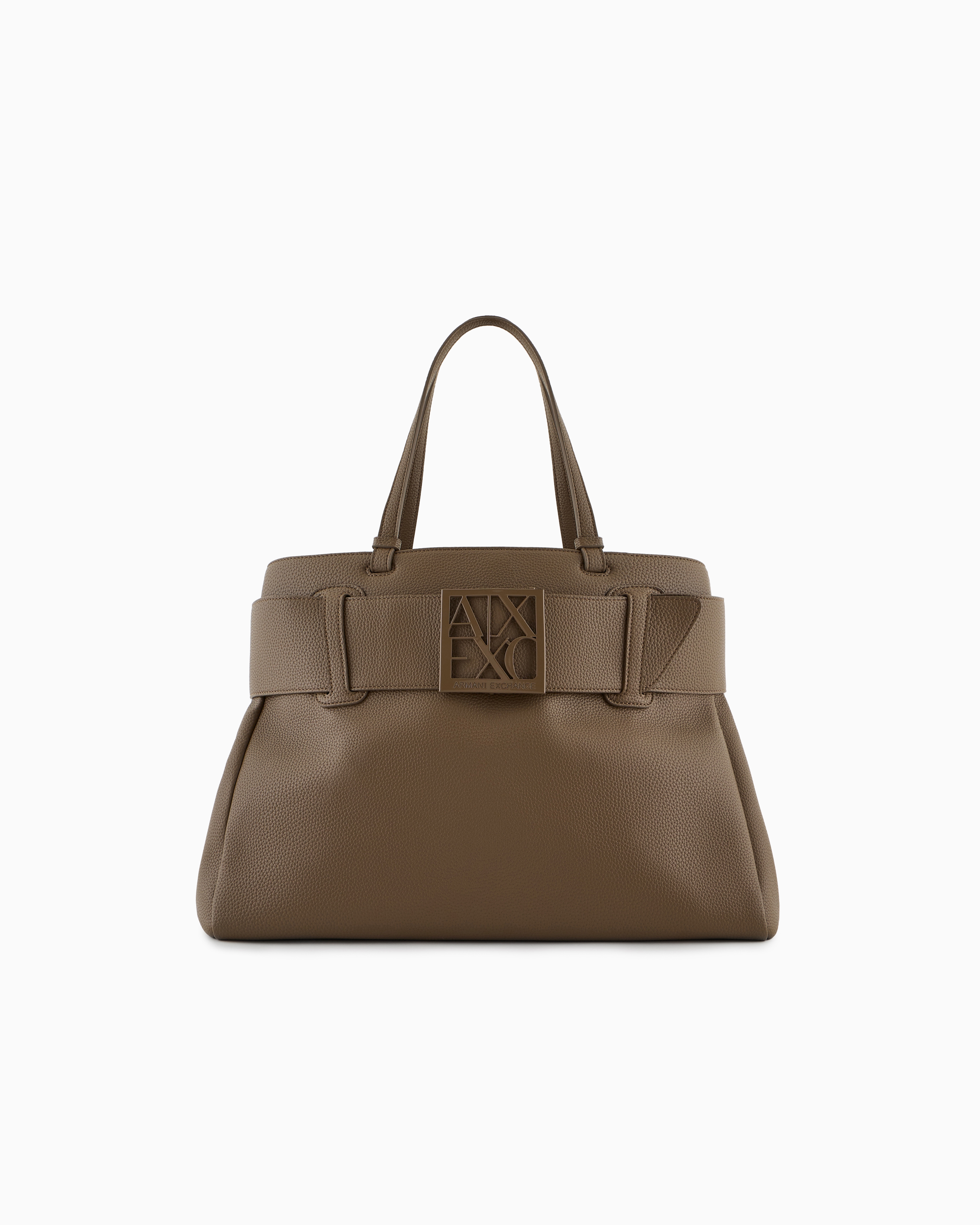 Armani Exchange Shoppers In Brown