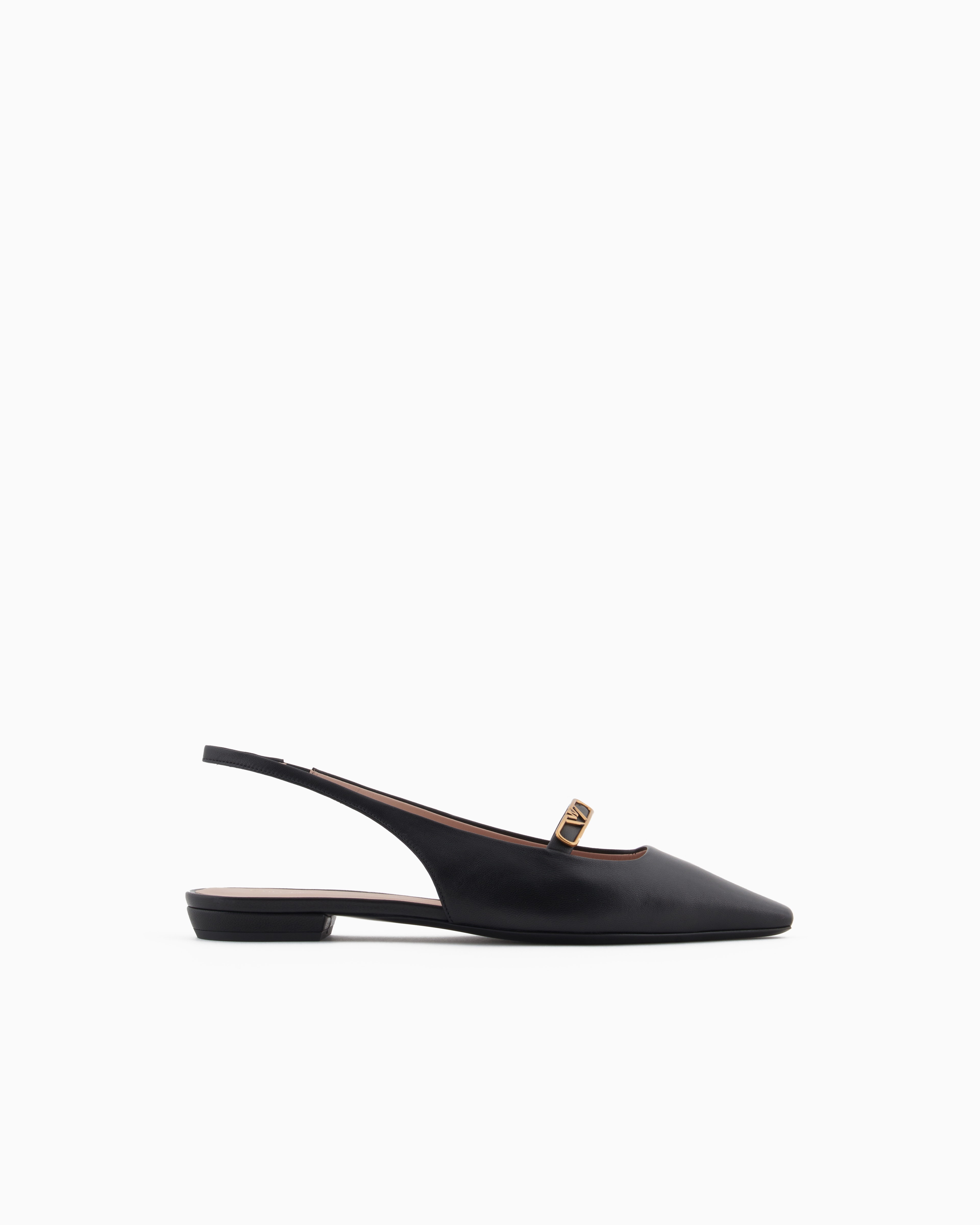 Emporio Armani Ballet Flats In Black